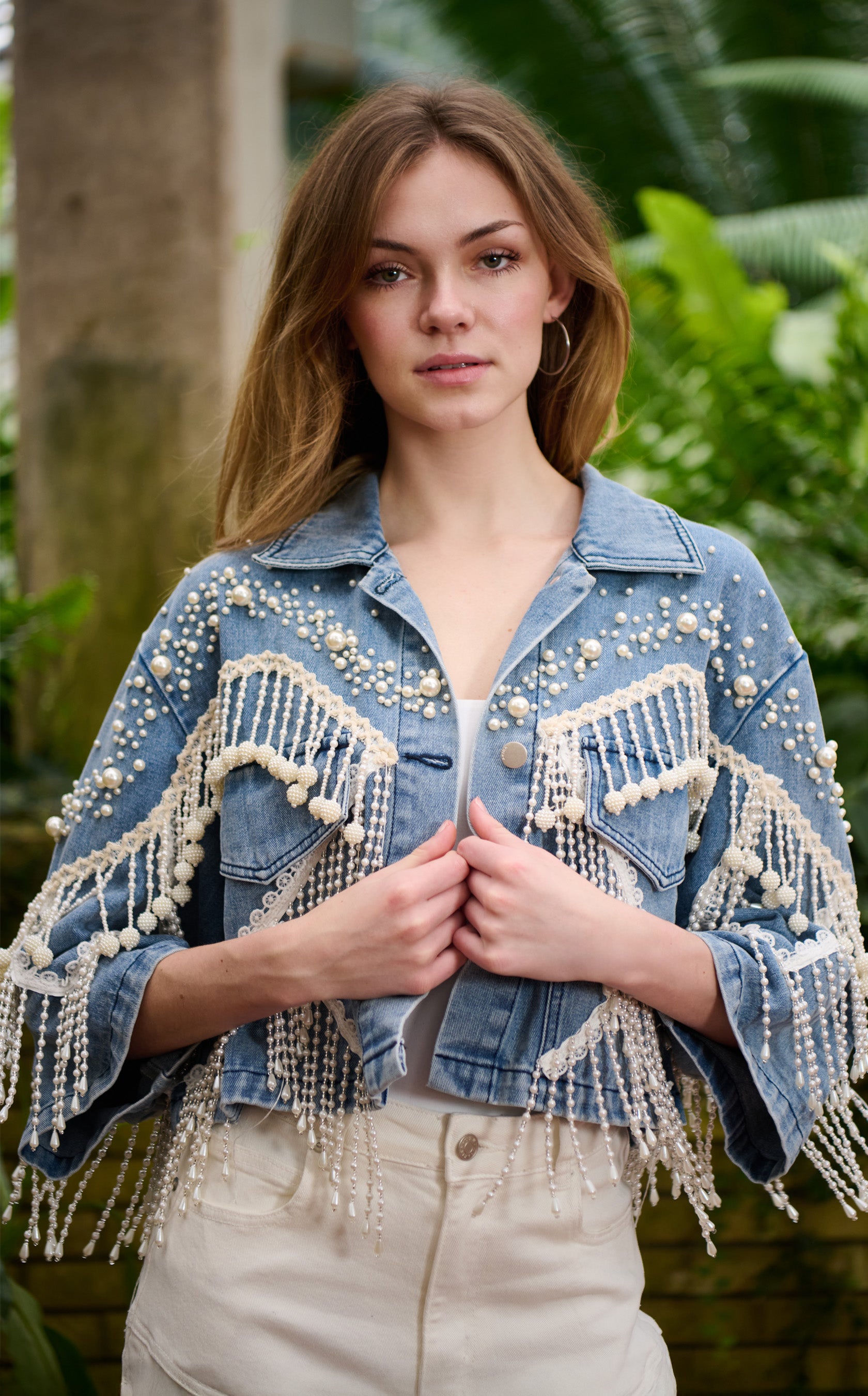 ADELYNNE-DENIM DENIM OUTERWEAR | AZALEA WANG