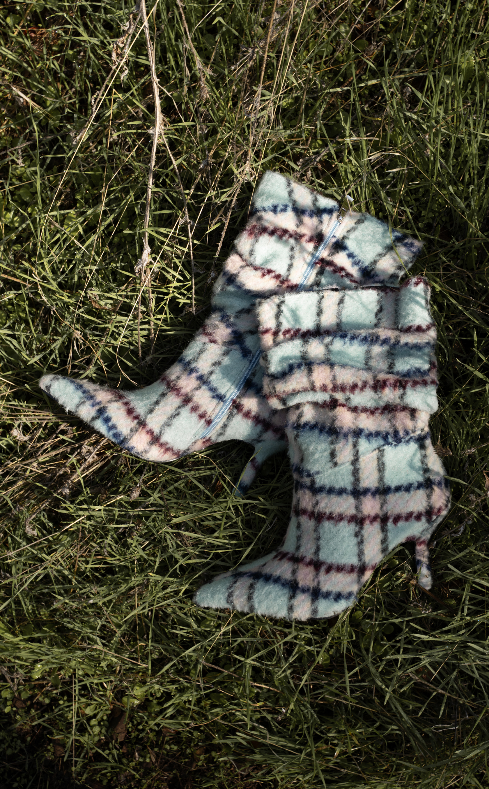 SANJIV-BLUEMULTI STILETTO BOOTIE | AZALEA WANG