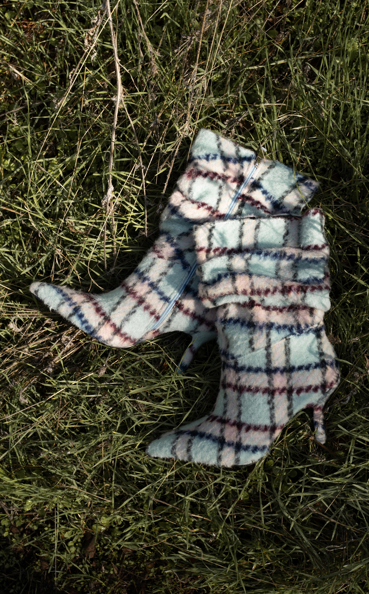 SANJIV-BLUEMULTI STILETTO BOOTIE | AZALEA WANG