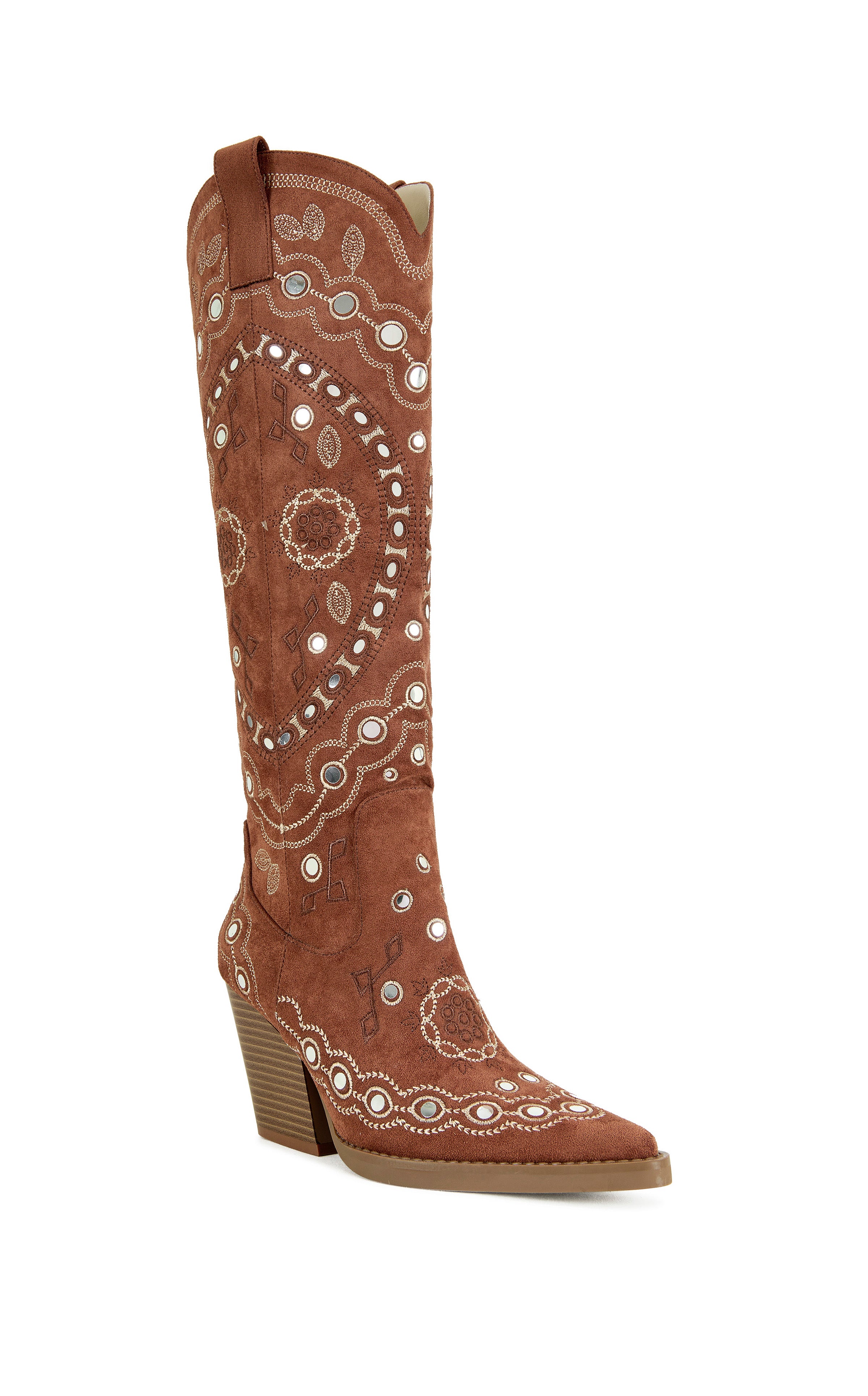 AAMINA-TAN BLOCK BOOT | AZALEA WANG