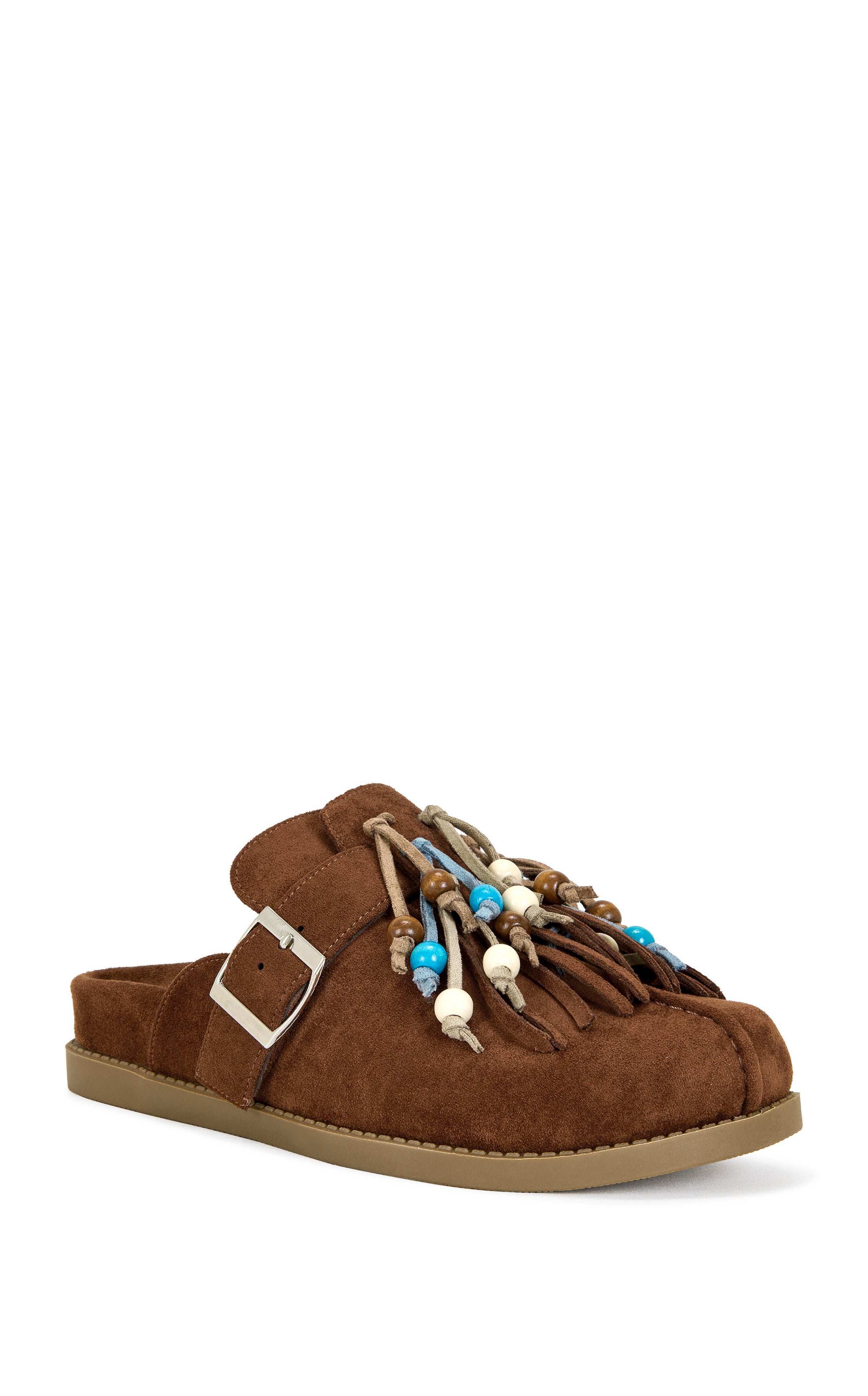 ABEILLE-BROWN FLAT MULE | AZALEA WANG