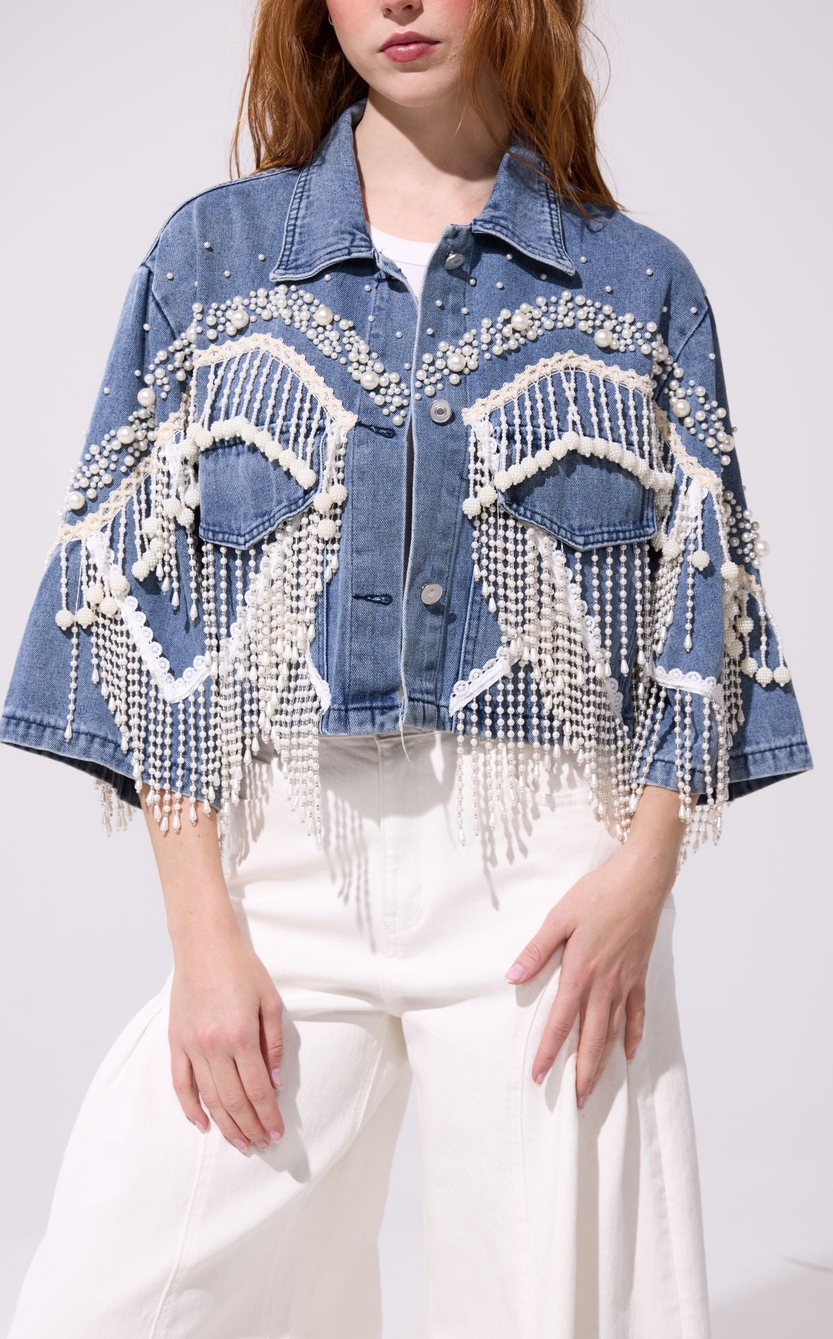 ADELYNNE-DENIM DENIM OUTERWEAR | AZALEA WANG