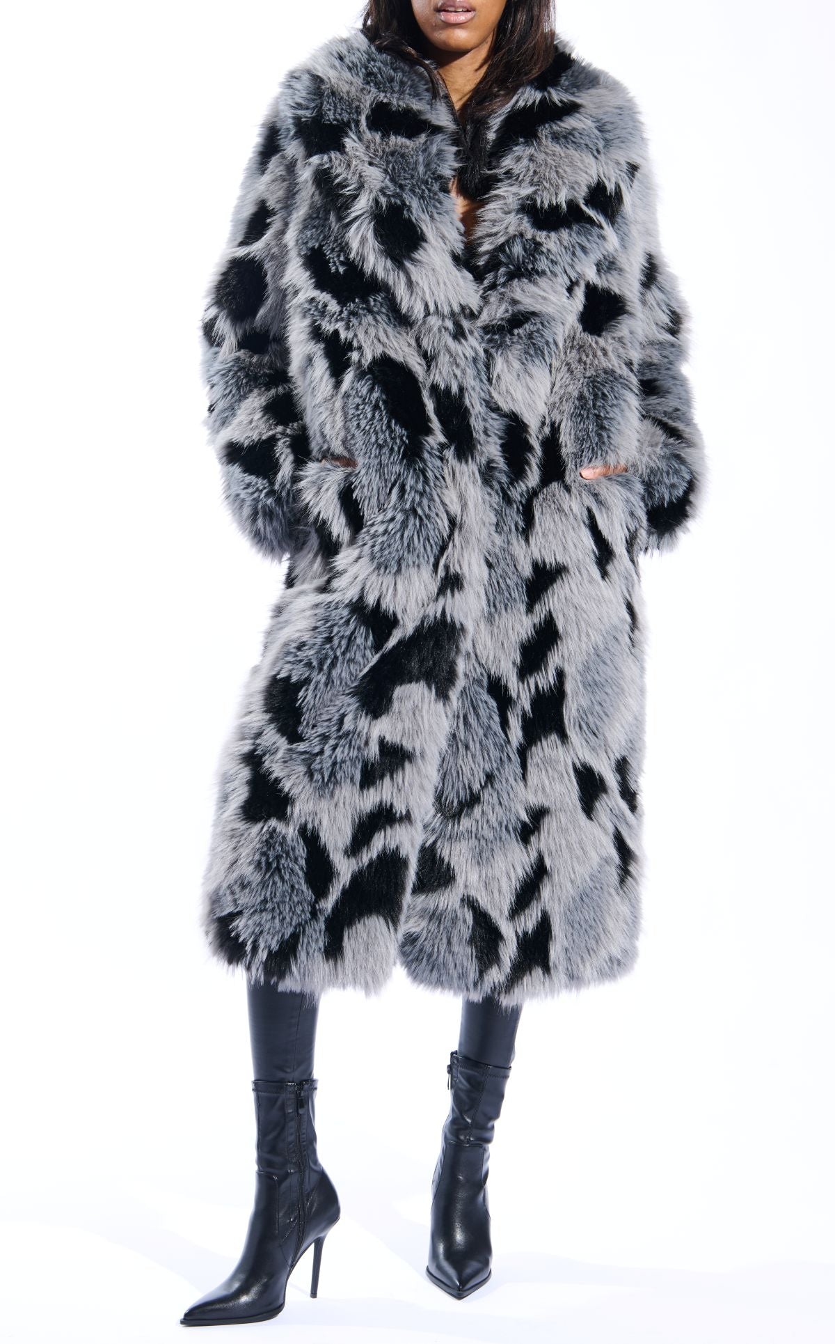 ADRIA-GREYMULTI FAUX FUR JACKET | AZALEA WANG