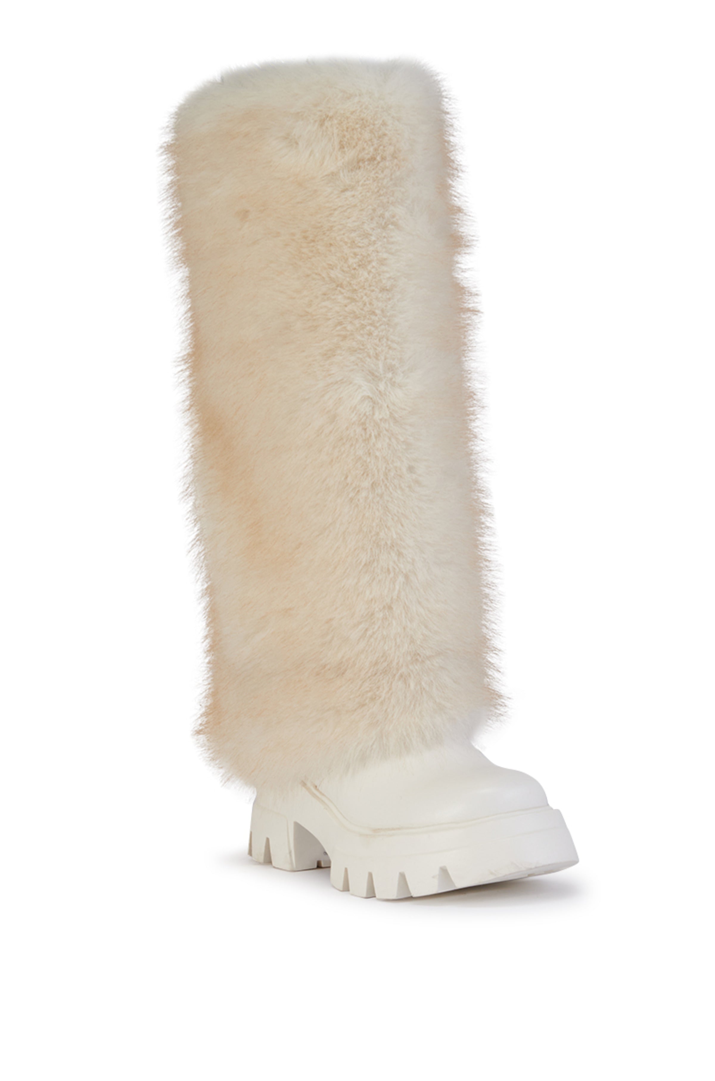 AHSOKA-WHITE FLAT BOOT | AZALEA WANG