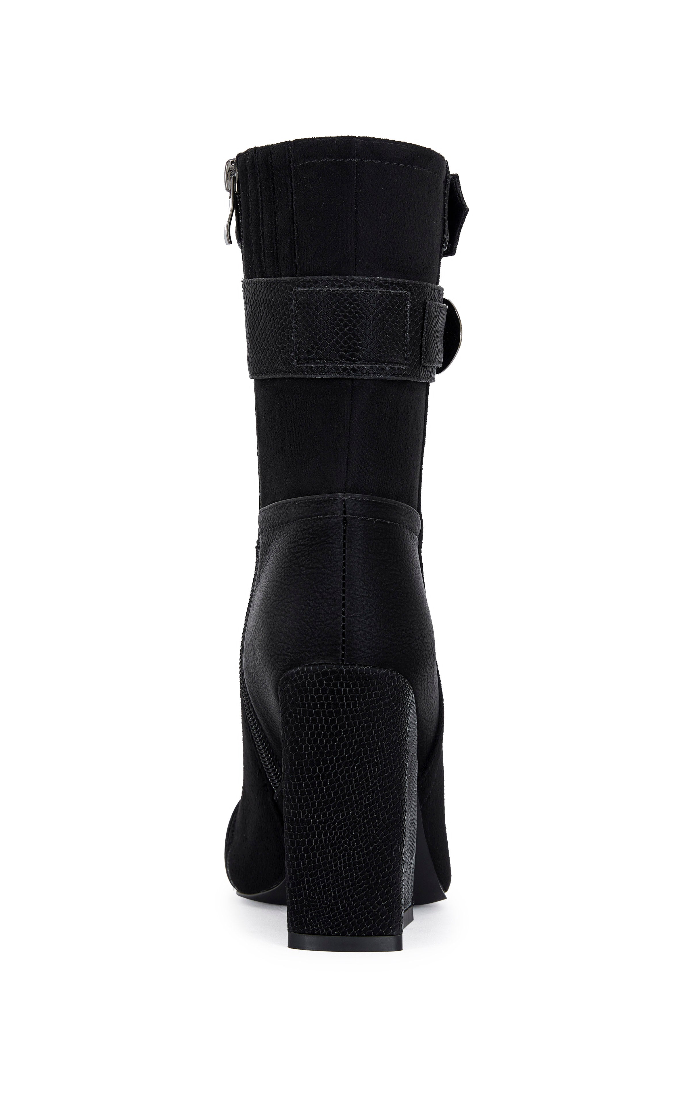 ALLONA-BLACK BLOCK BOOTIE | AZALEA WANG