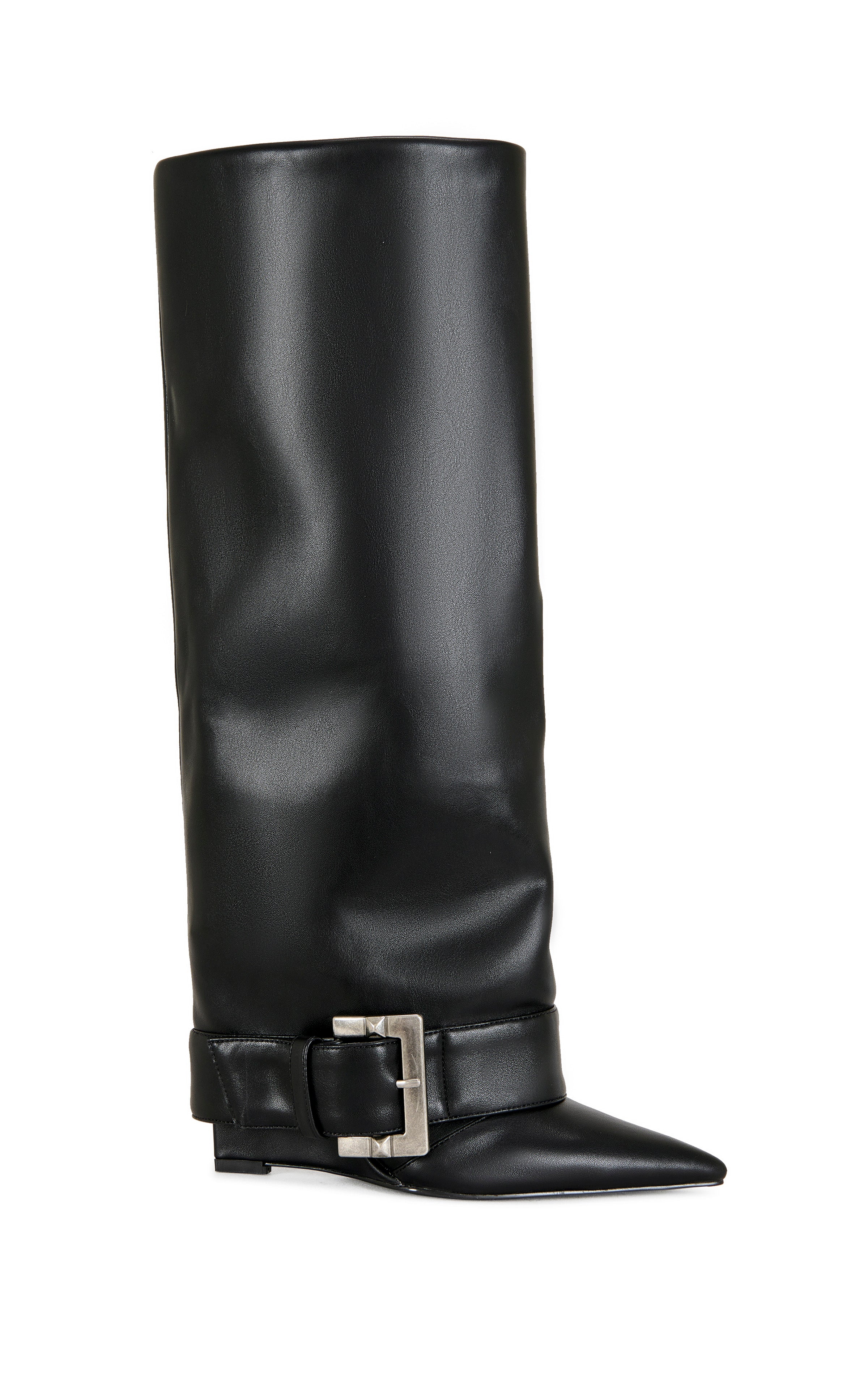 ANTONINA-BLACK WEDGE BOOT | AZALEA WANG