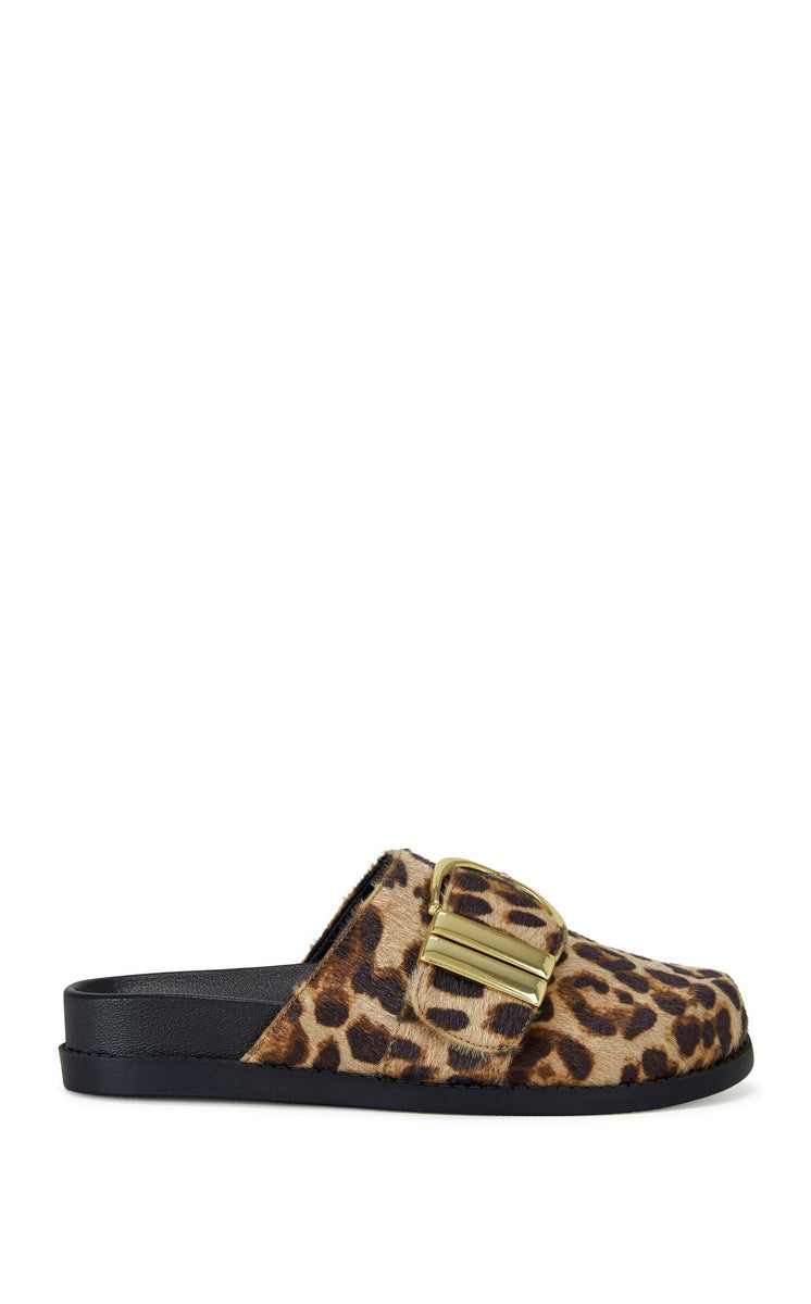 ARCHIBALD-LEOPARD FLAT MULE | AZALEA WANG
