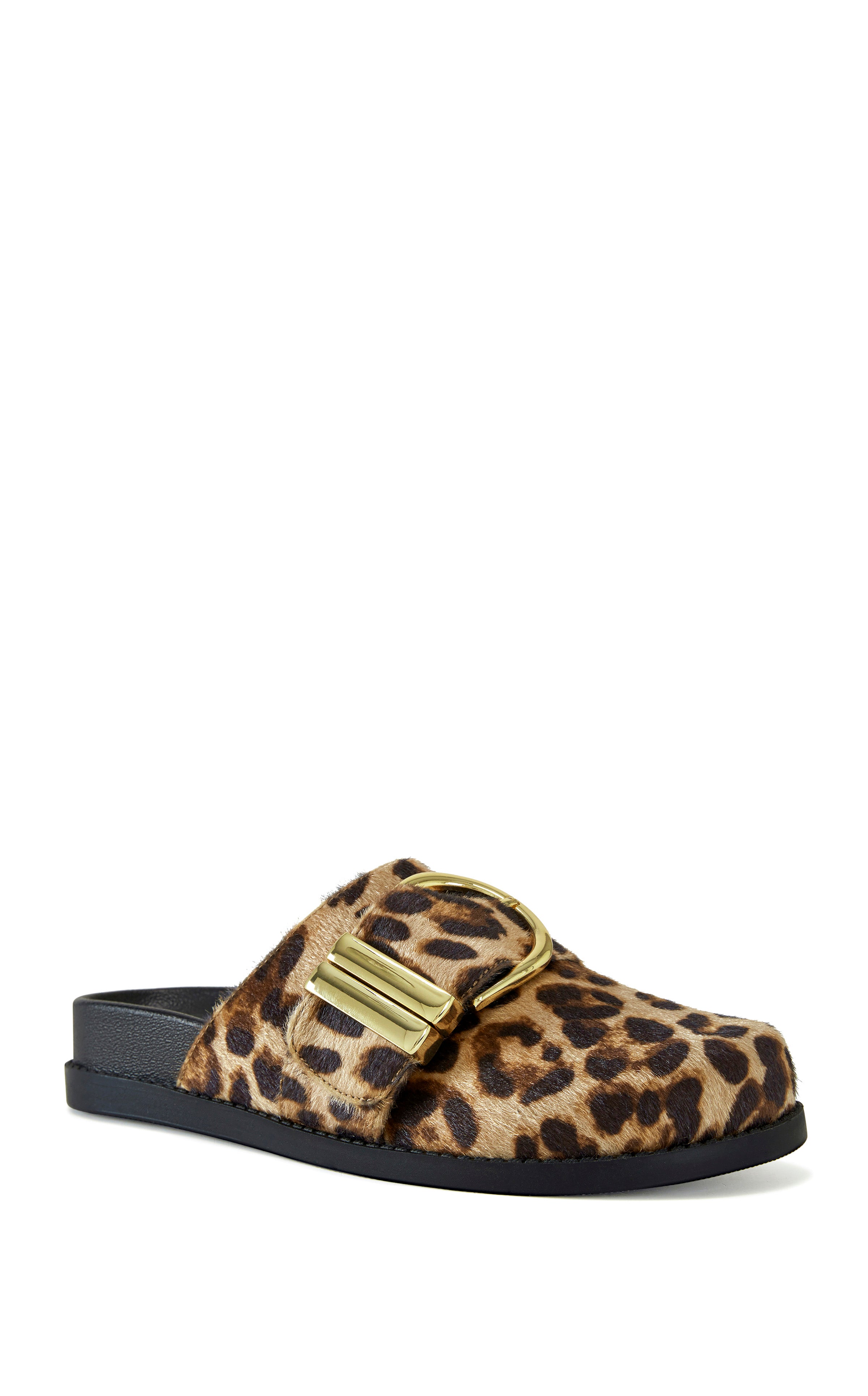 ARCHIBALD-LEOPARD FLAT MULE | AZALEA WANG