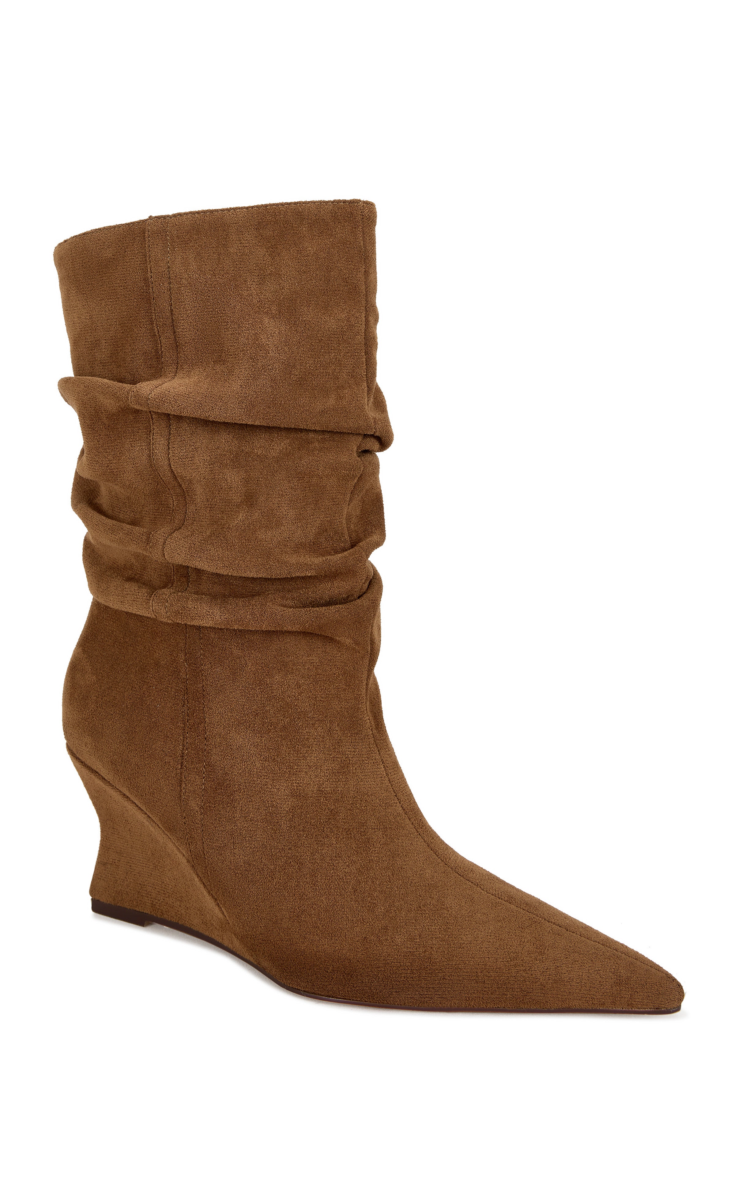 ASAF-TAN WEDGE BOOTIE | AZALEA WANG