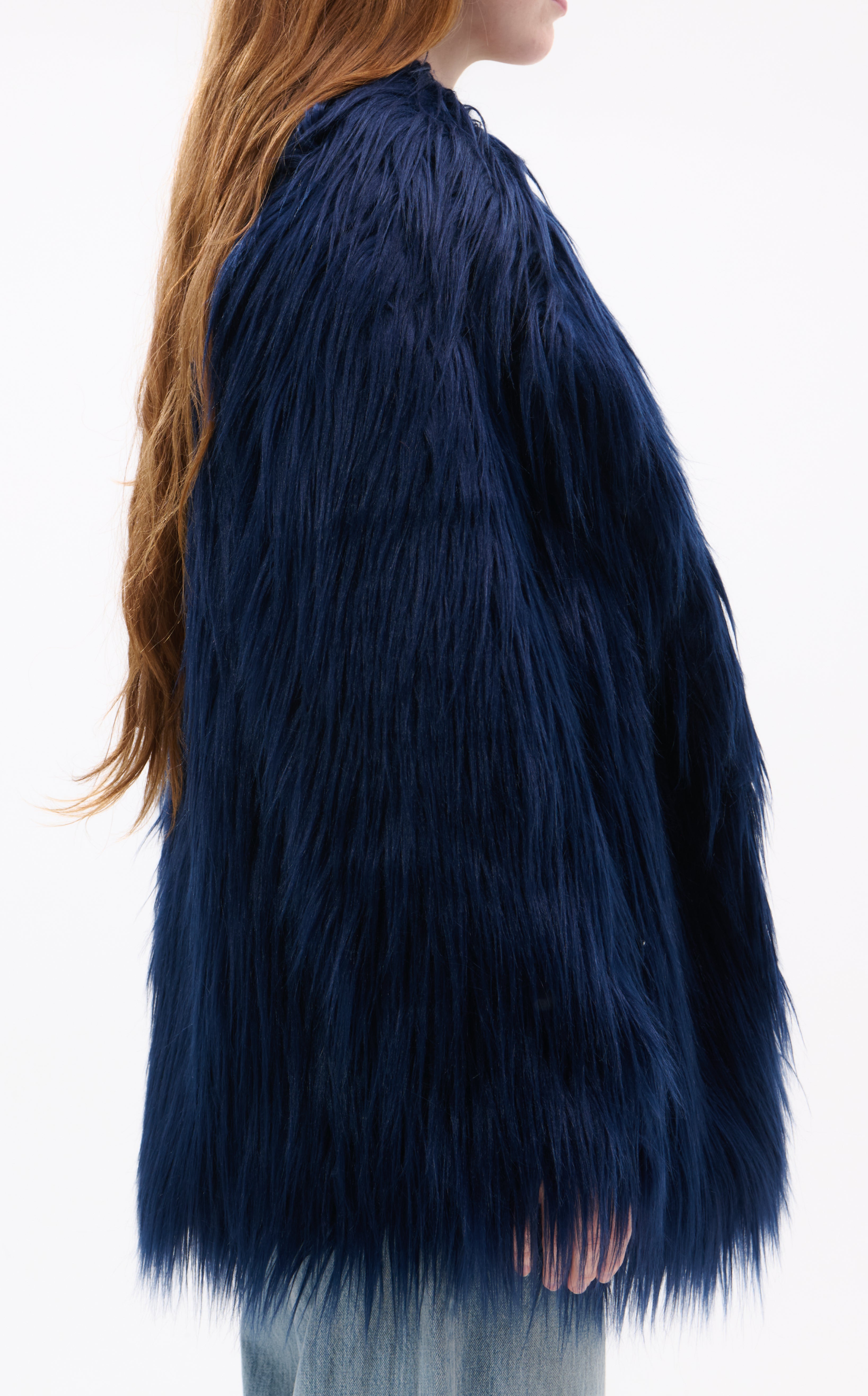 BRECKENRIDGE-BLUE FAUX FUR JACKET | AZALEA WANG