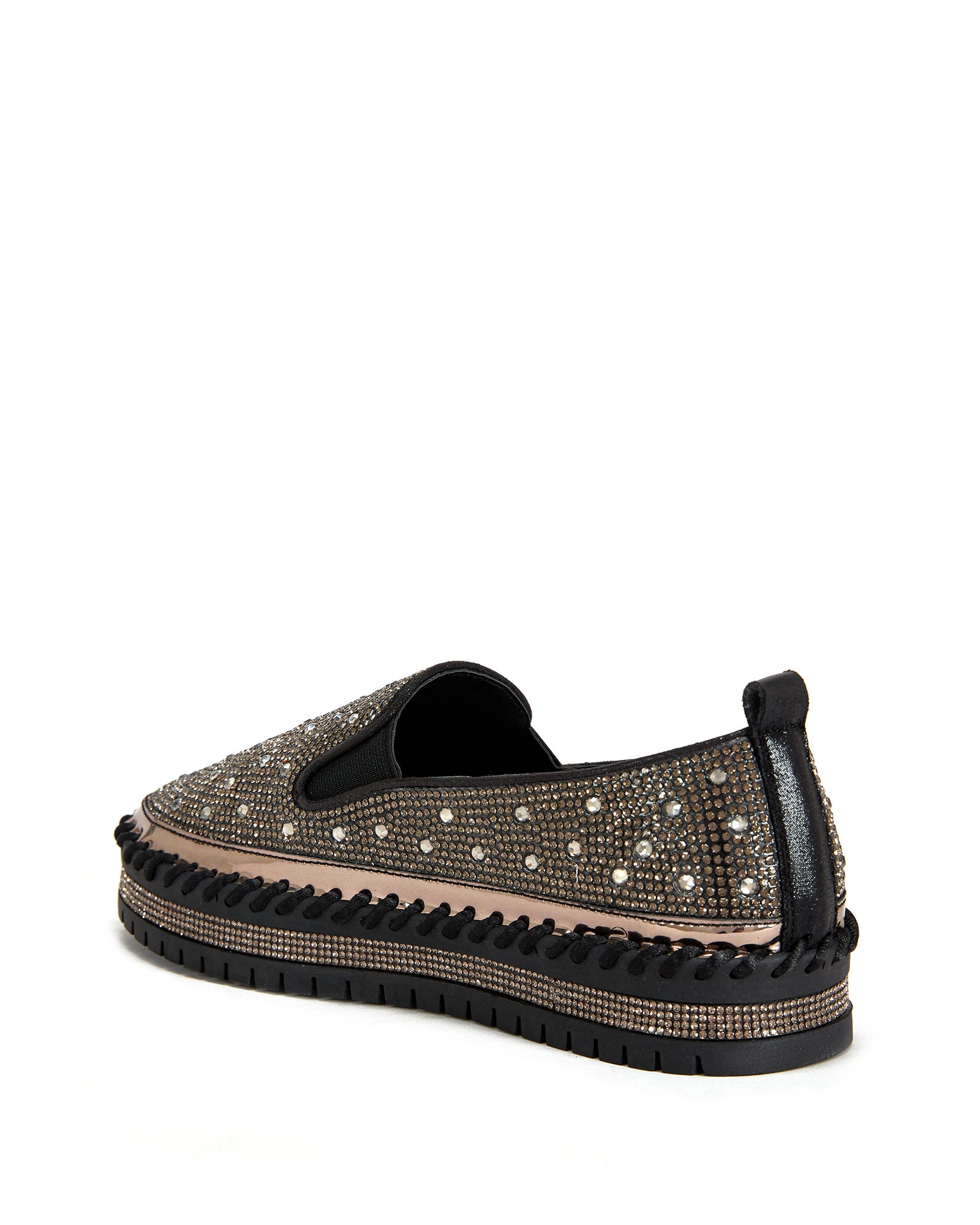 BRITTANY-BLACK FLAT SNEAKER | AZALEA WANG