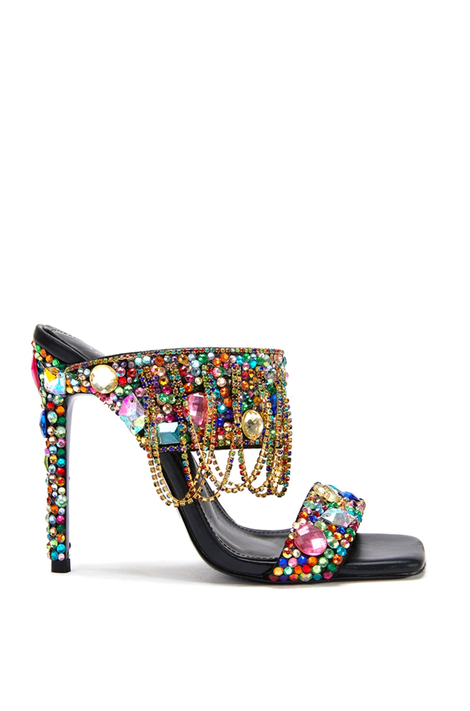CAMP-MULTI RHINESTONE STILETTO MULE | AZALEA WANG
