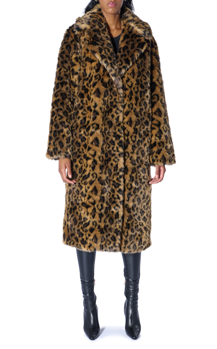 CATTY FAUX FUR JACKET | AZALEA WANG