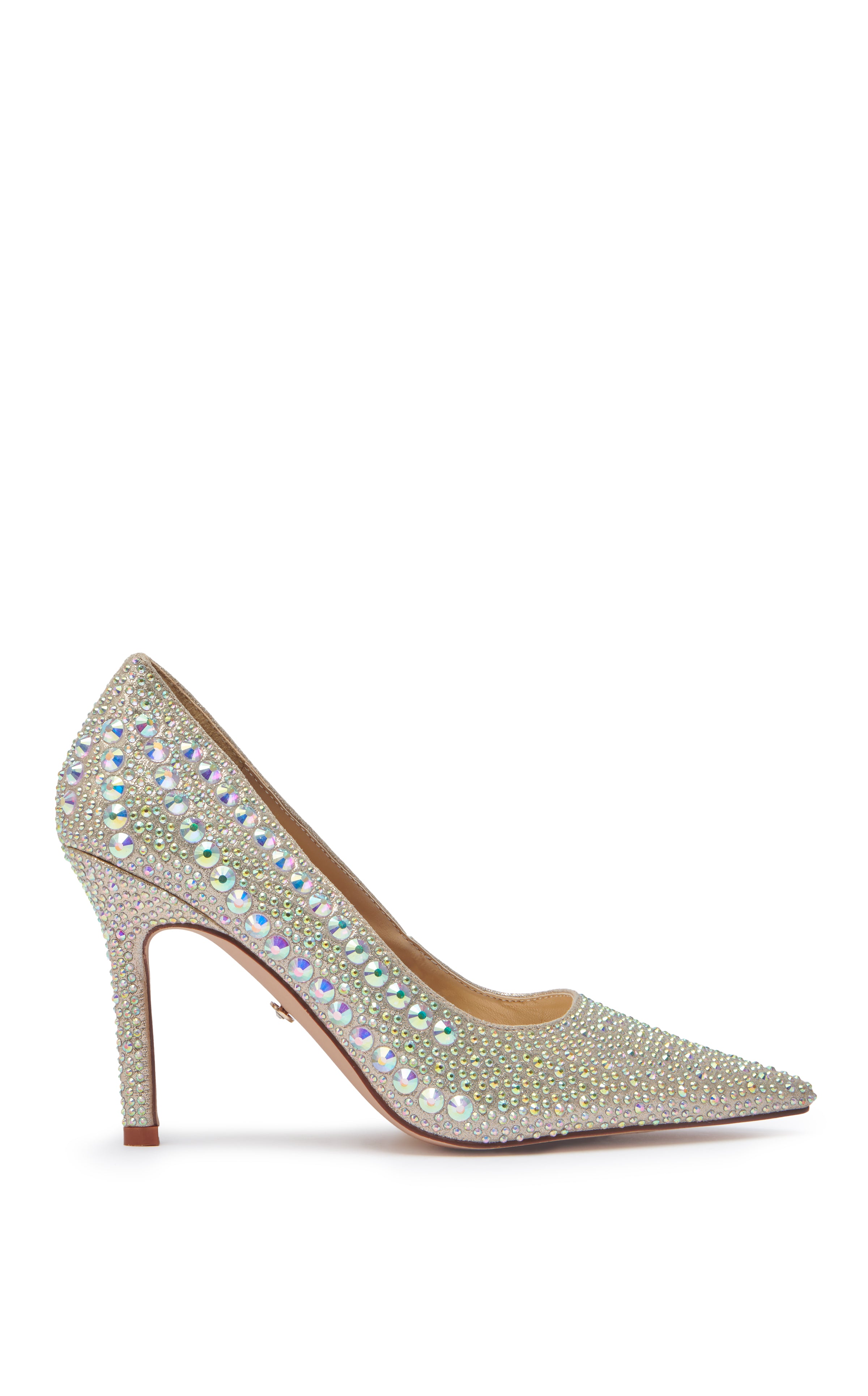 CORBEL-GOLD EMBELLISHED STILETTO PUMP – Azalea Wang