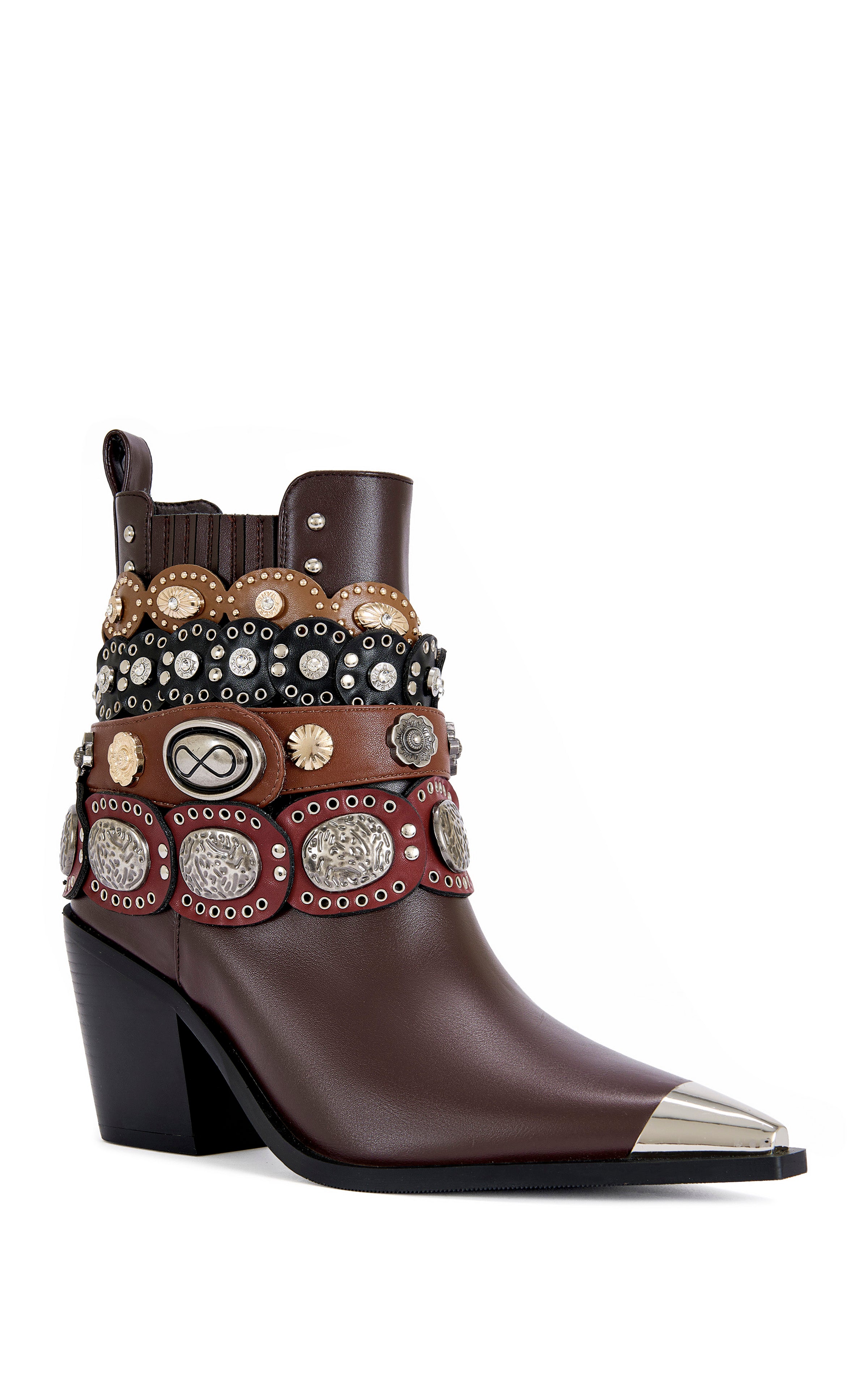 DUSAN-CHOCOLATE BLOCK BOOTIE | AZALEA WANG