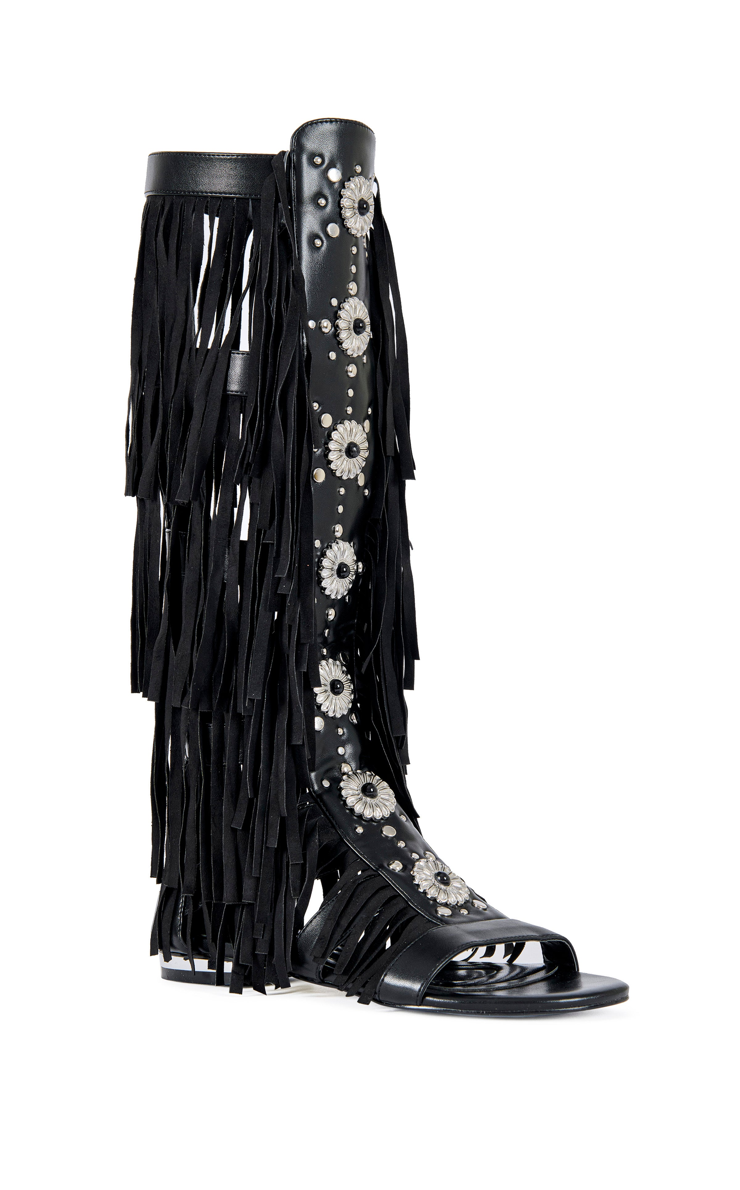 DUSTINE-BLACK FLAT SANDAL | AZALEA WANG