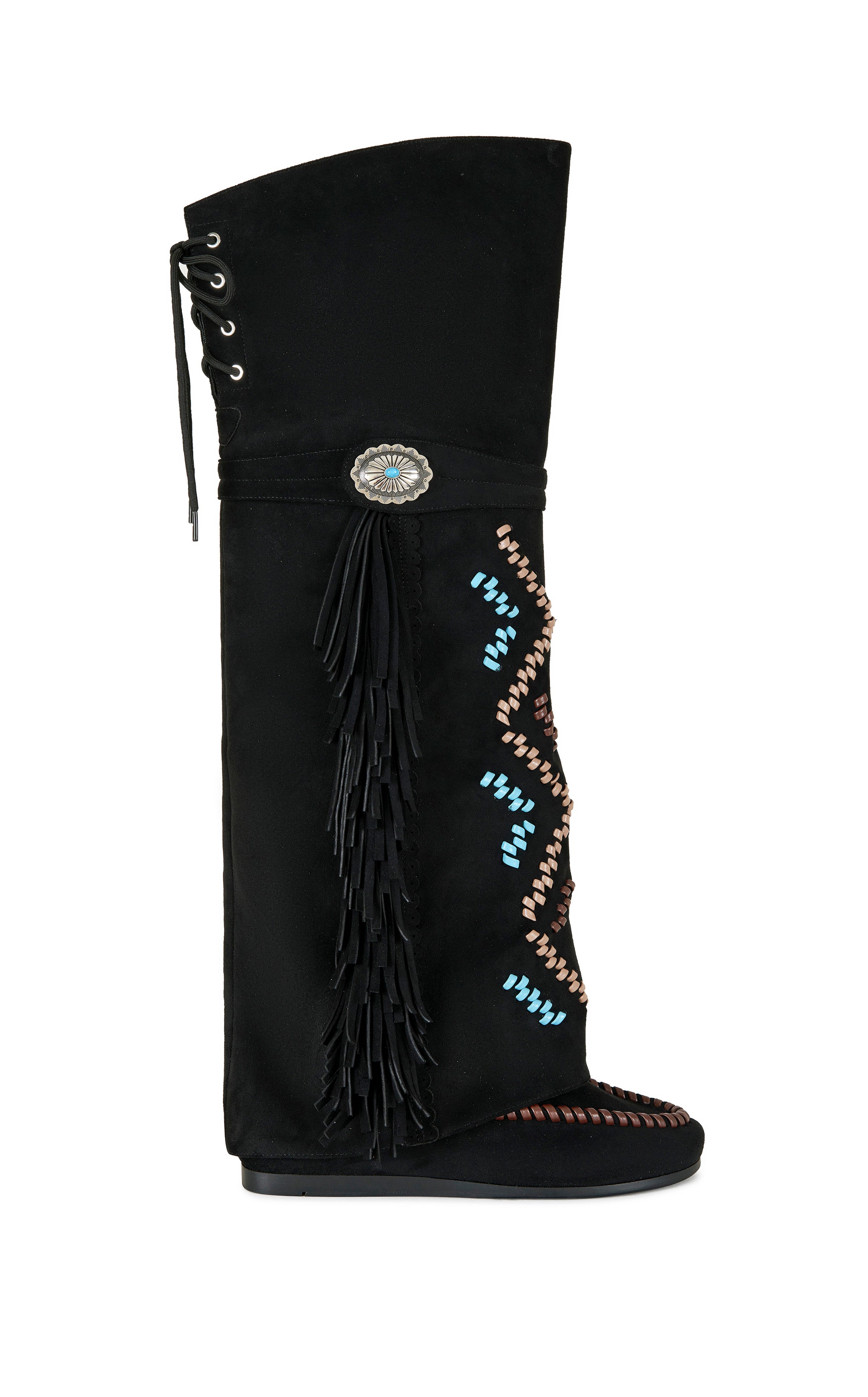 EDMUND-BLACK FLAT BOOT | AZALEA WANG