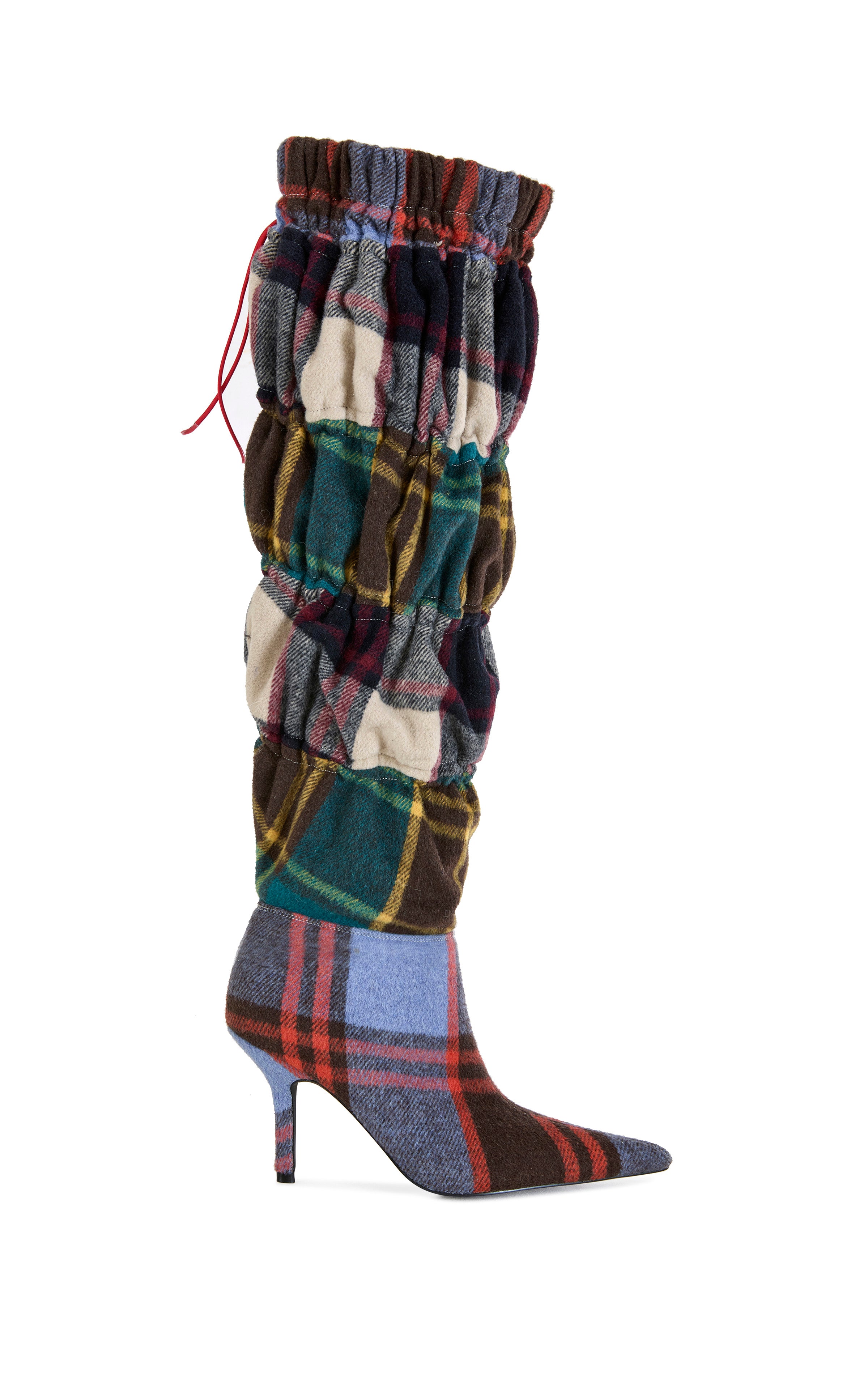 ELODIE-PLAIDMULTI STILETTO BOOT | AZALEA WANG