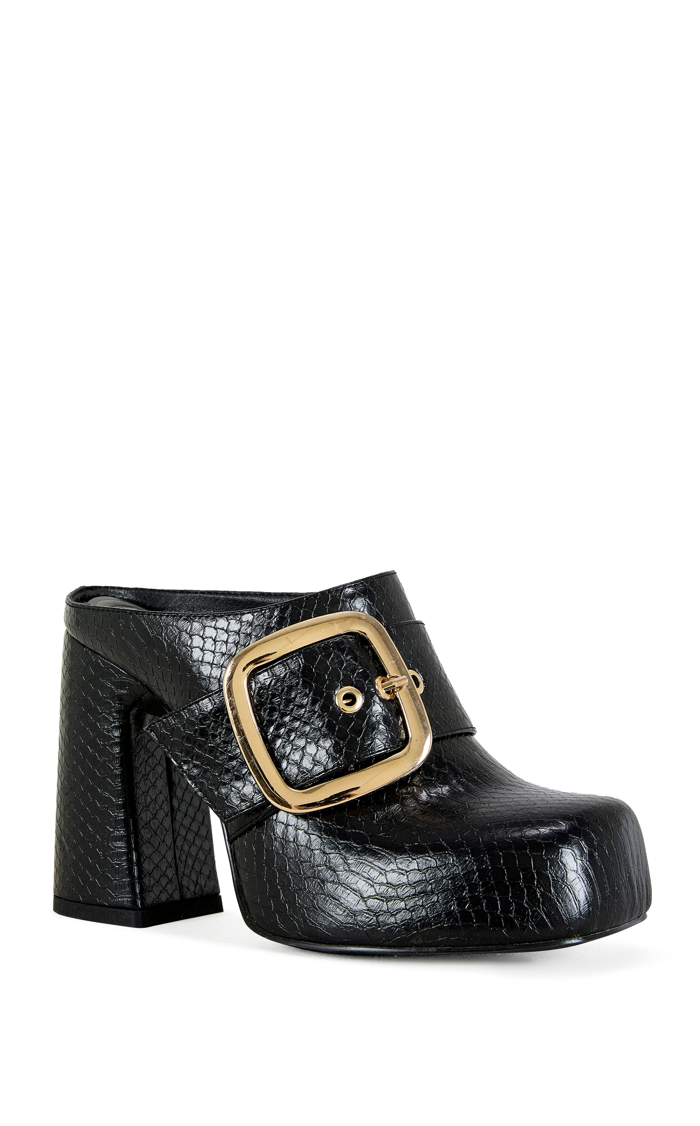 ELYSIA-BLACK PLATFORM MULE | AZALEA WANG
