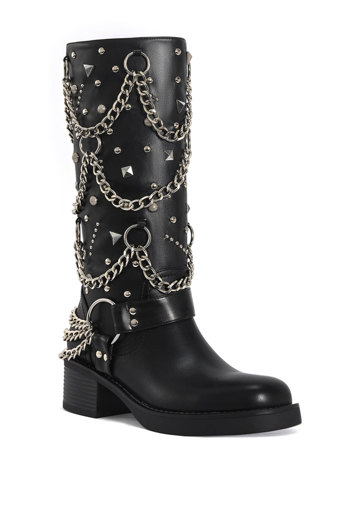 ⚜️ma-ro⚜️ FILLMORE-BLACK FLAT BOOT | AZALEA WANG