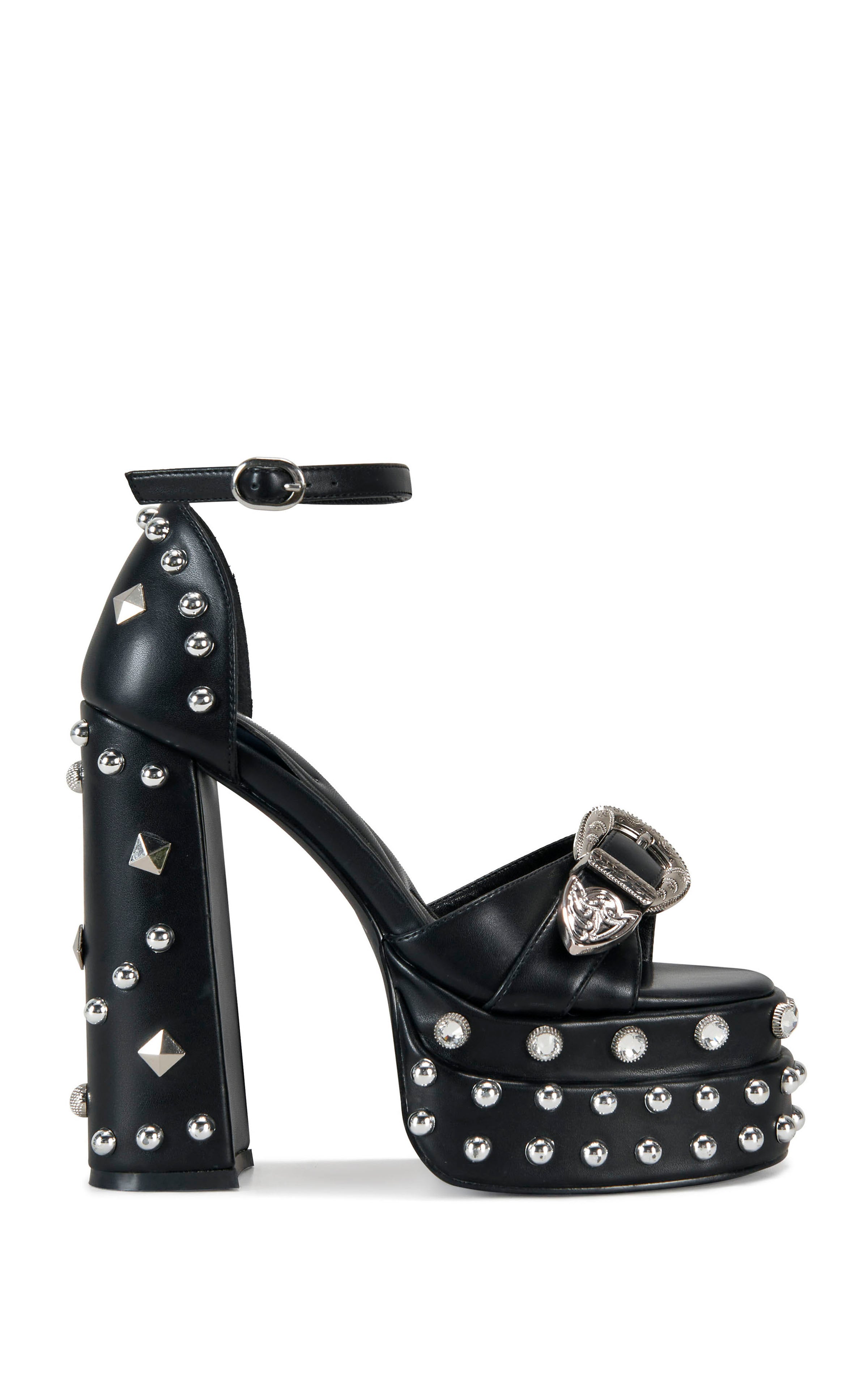 HAIKU-BLACK PLATFORM SANDAL | AZALEA WANG