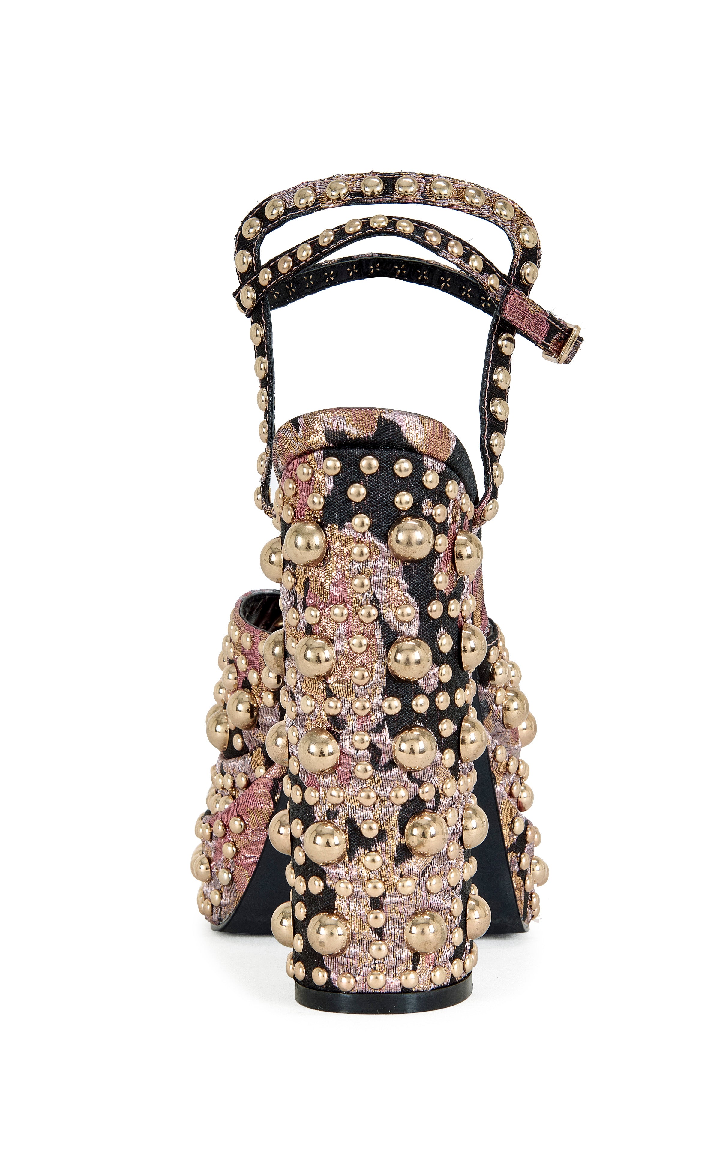 HANANIAH-BLACKMULTI PLATFORM SANDAL | AZALEA WANG