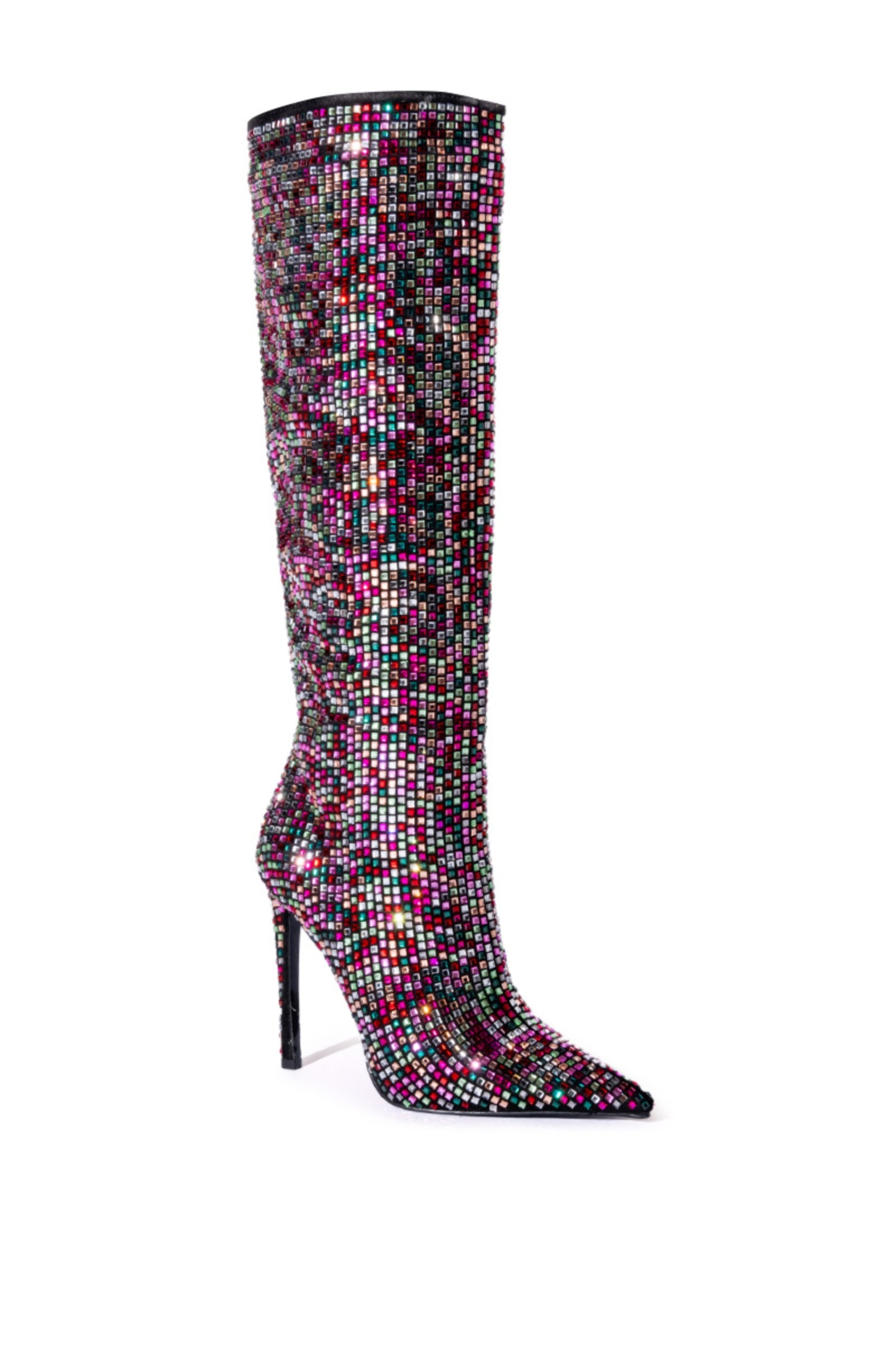 AZALEA WANG BLAZE Over the knee high heel boots on sale size 8