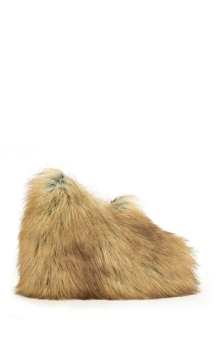 JAEKE-FOXFUR WEDGE PUMP | AZALEA WANG