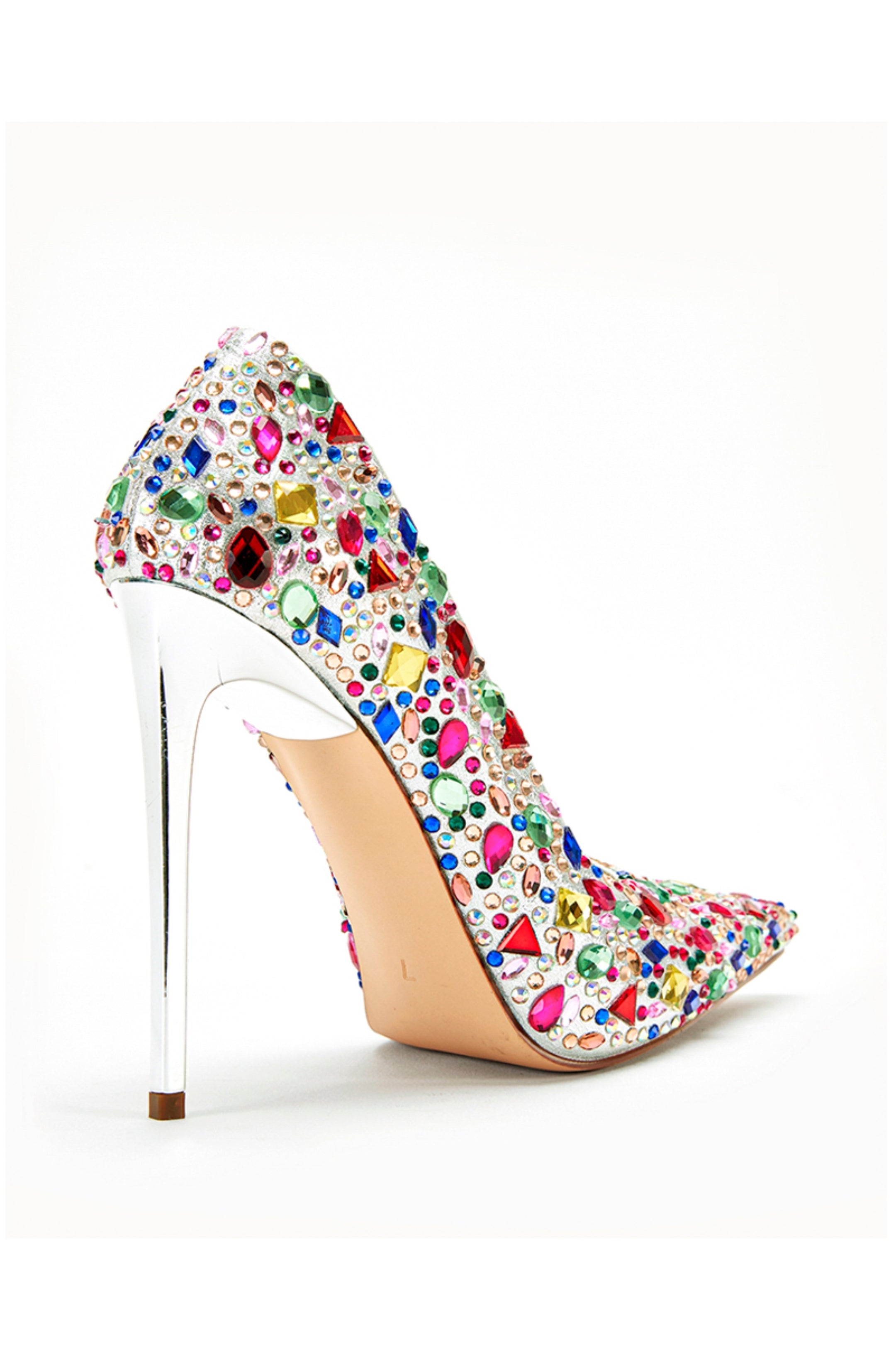 【OJOS】25ss Multistrap Stiletto Heels Amazon.com | UP2STEP Studded Clear Peep Toe Stiletto Heels