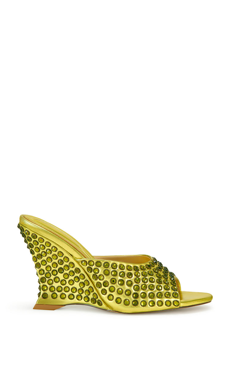 YELLO NEST DEFORMED WEDGE SANDALS 完売　XL YELLO / O2 DEFORMED WEDGE SANDALS