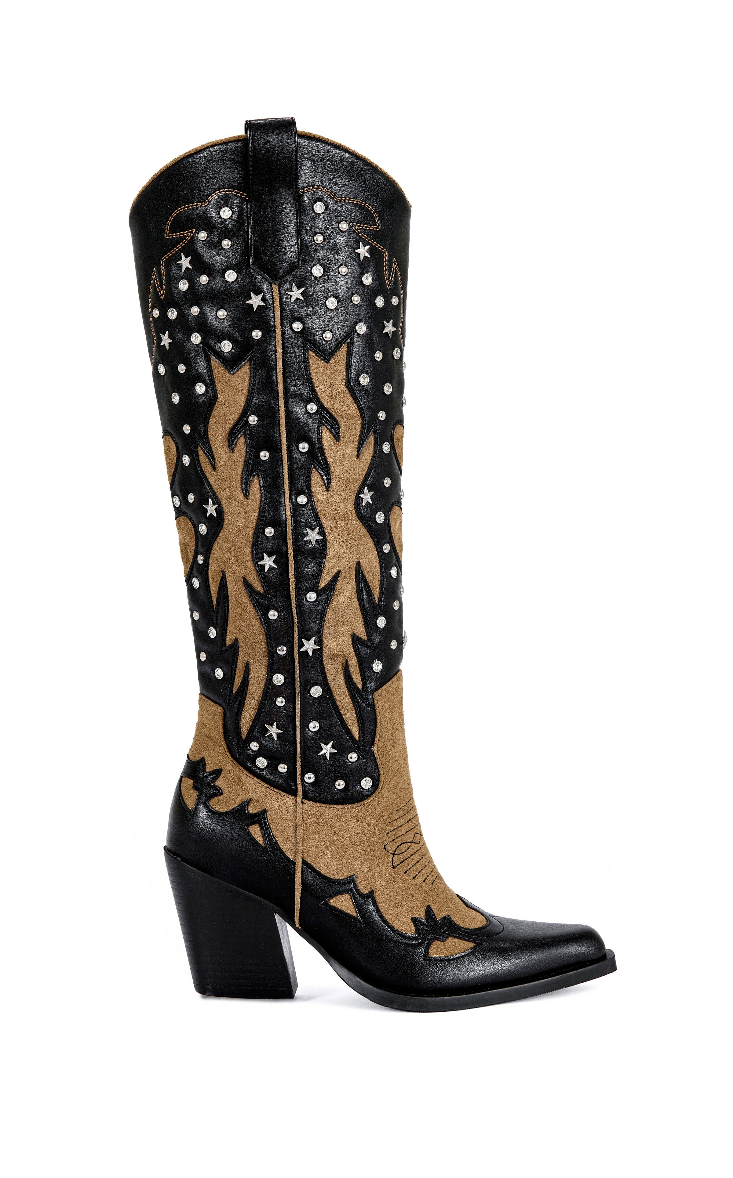 KALPANA-BLACKMULTI BLOCK BOOT | AZALEA WANG