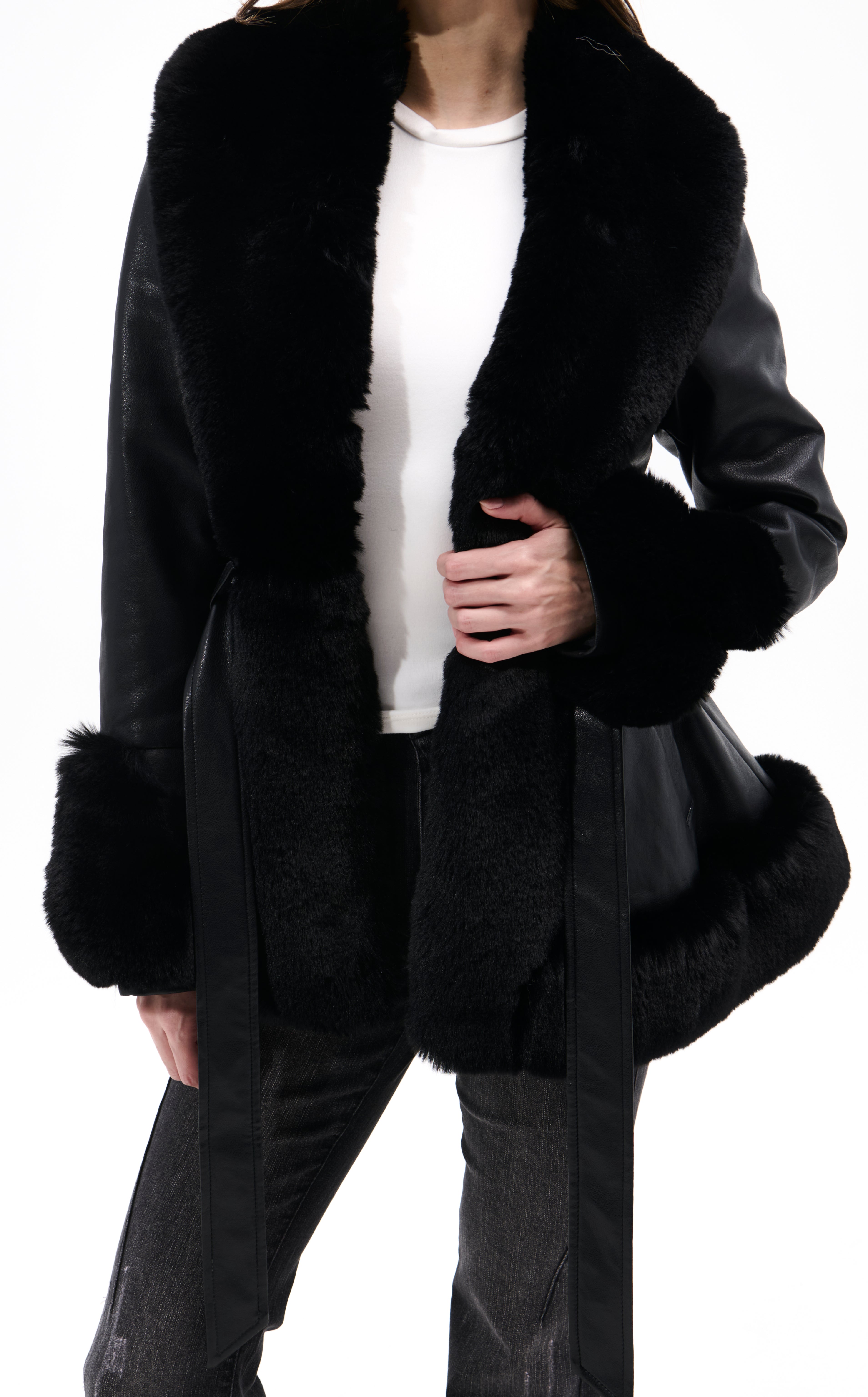 KENZY FAUX FUR JACKET | AZALEA WANG