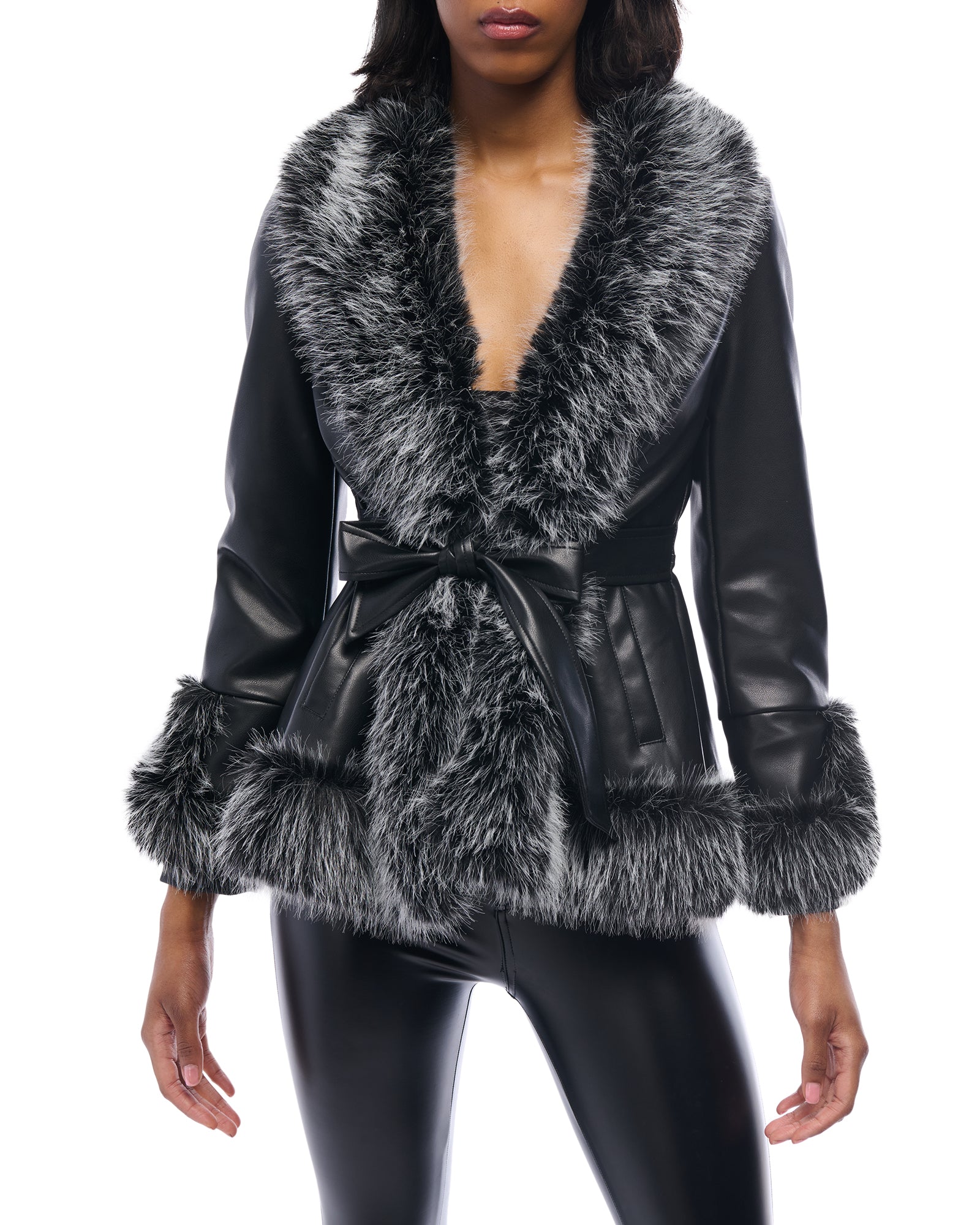 KENZY-NEW FAUX FUR JACKET | AZALEA WANG
