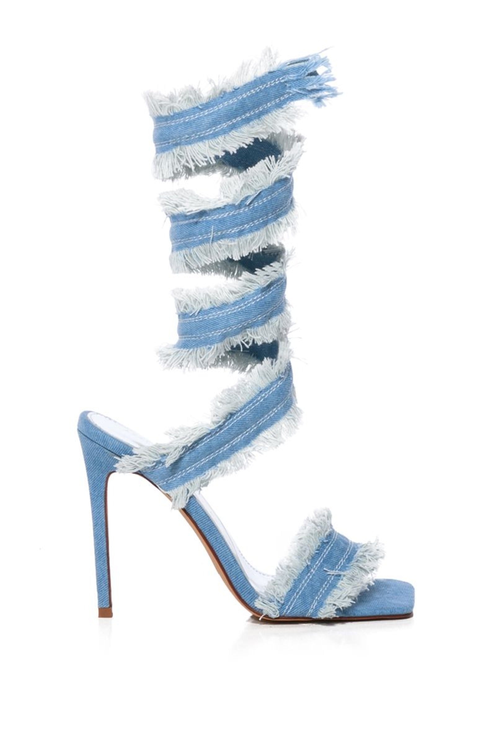 LUS-DENIM STILETTO SANDAL | AZALEA WANG
