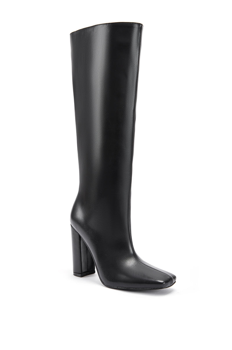 MAGNETIZED-BLACK BLOCK BOOT | AZALEA WANG