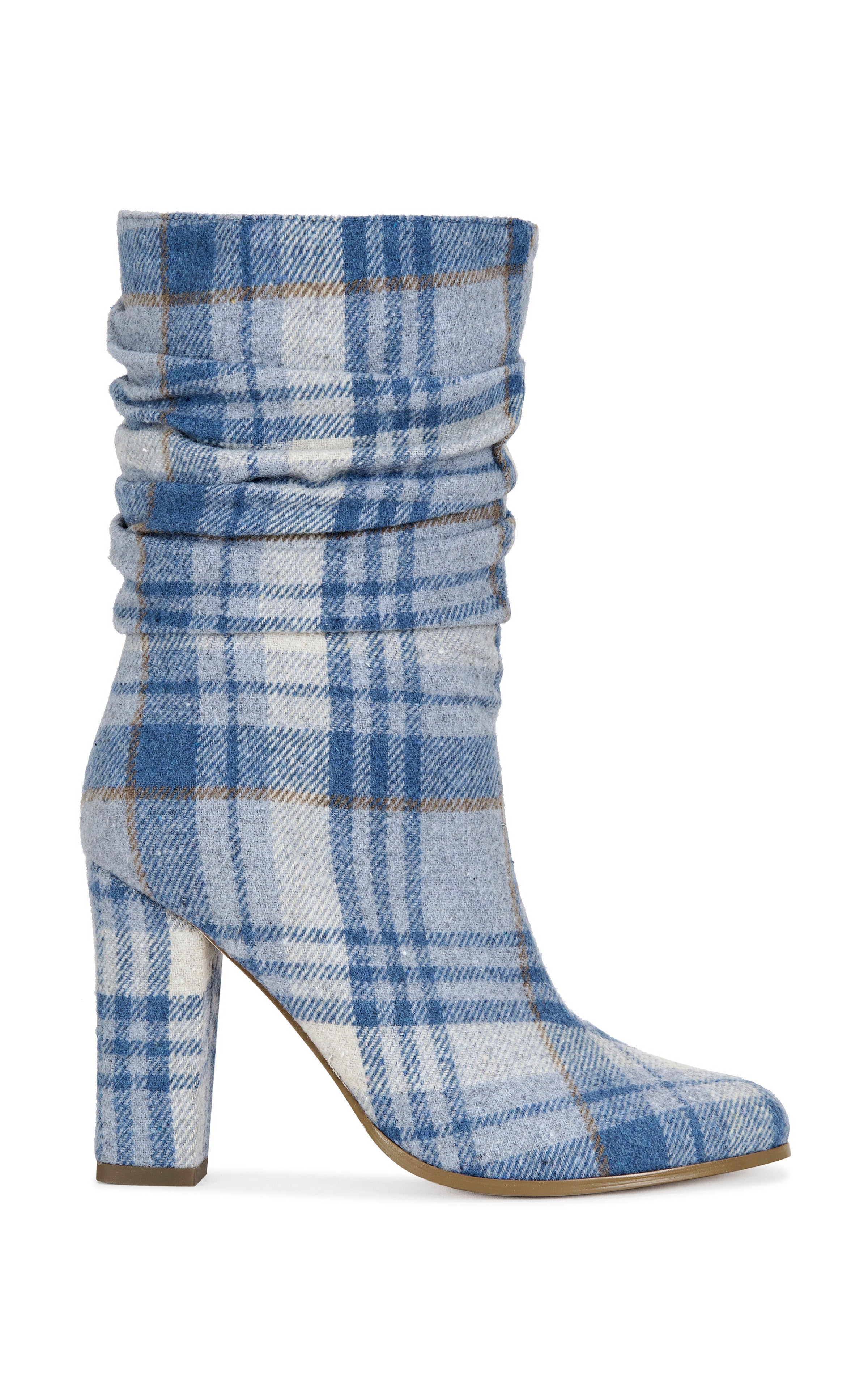 パキスタン  スモーキーNo1278 MATHAIS-BLUEMULTI BLOCK BOOTIE | AZALEA WANG