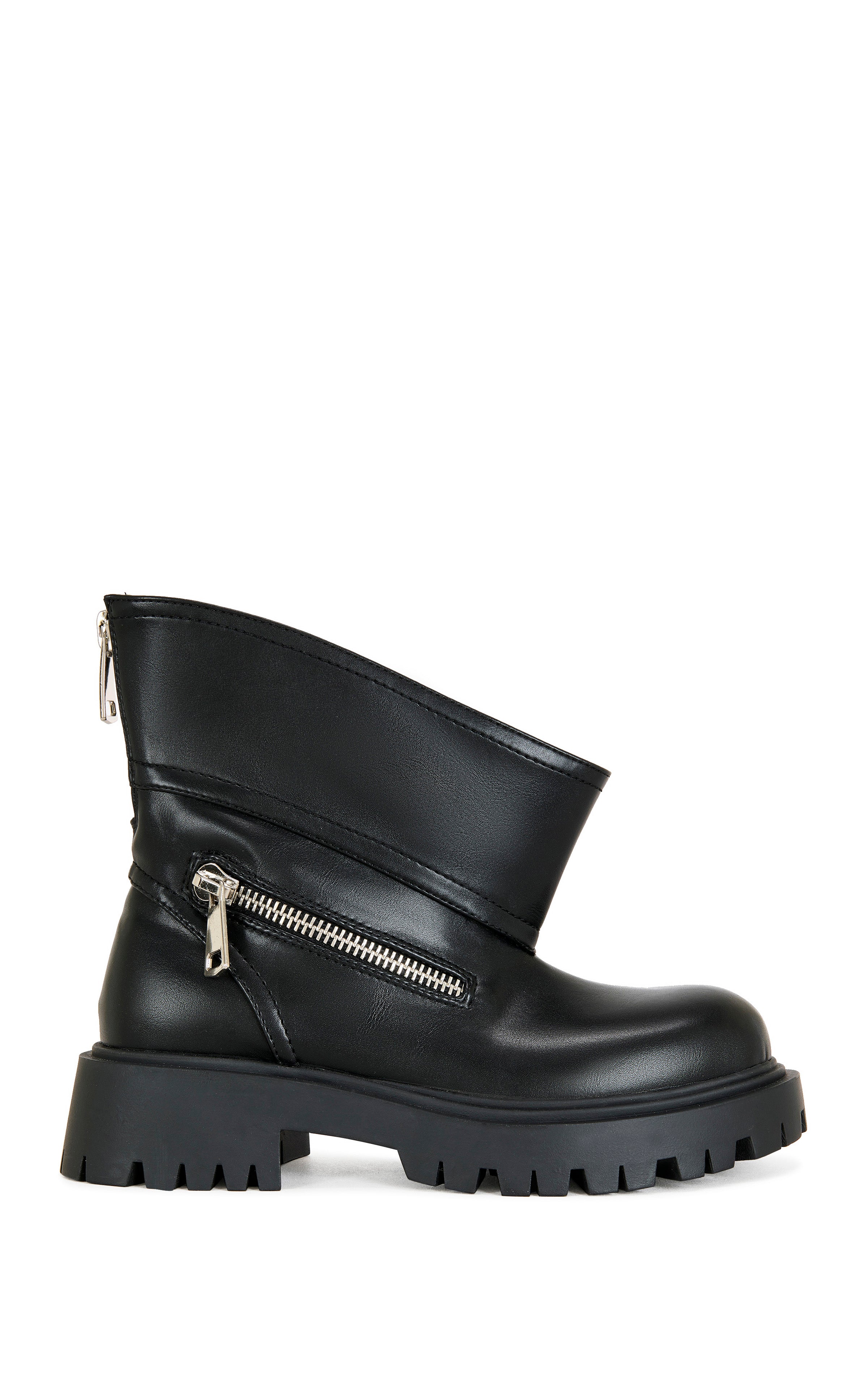 MOHSEN-BLACK PLATFORM BOOTIE | AZALEA WANG