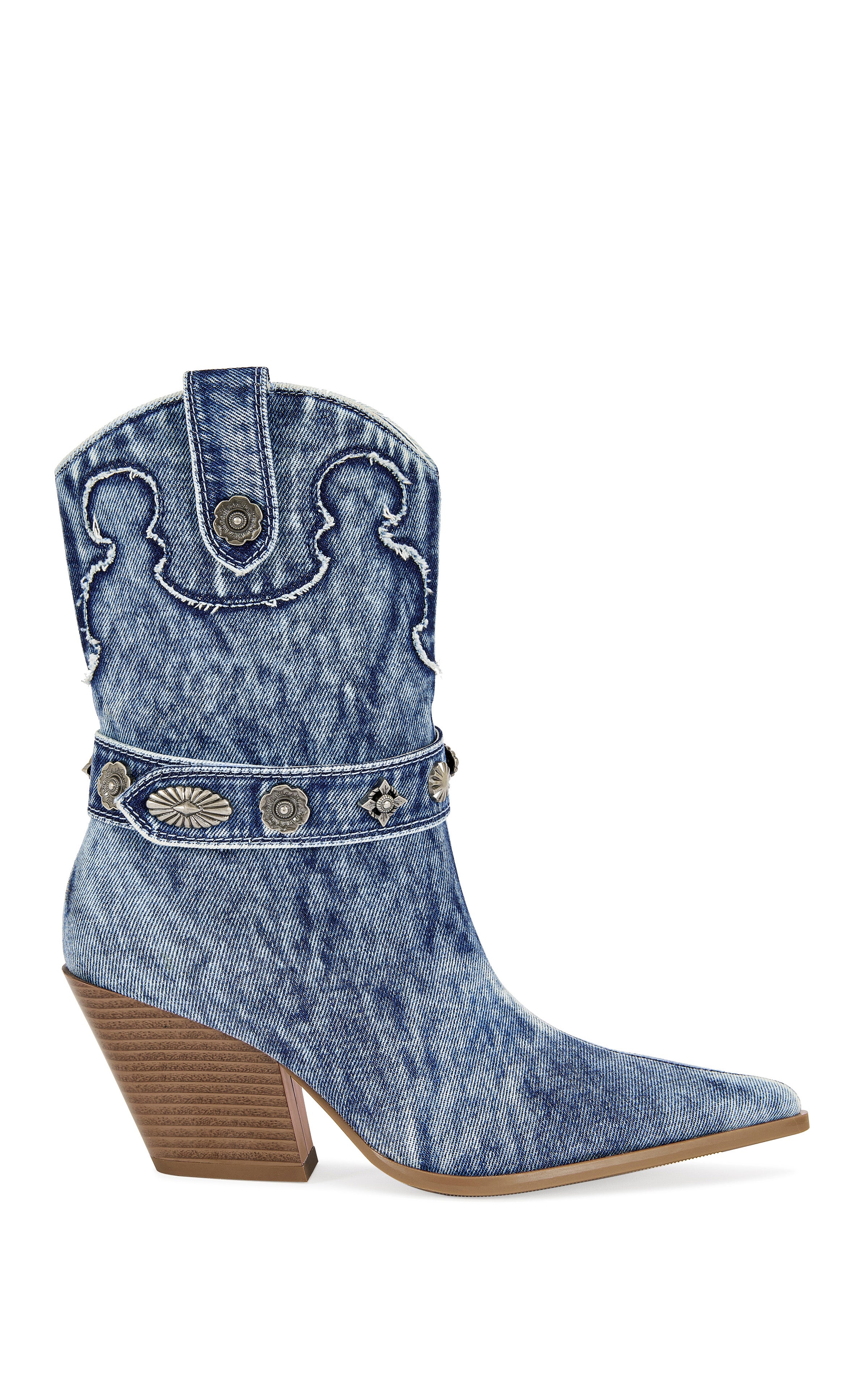 NEITH-DENIM BLOCK BOOTIE | AZALEA WANG