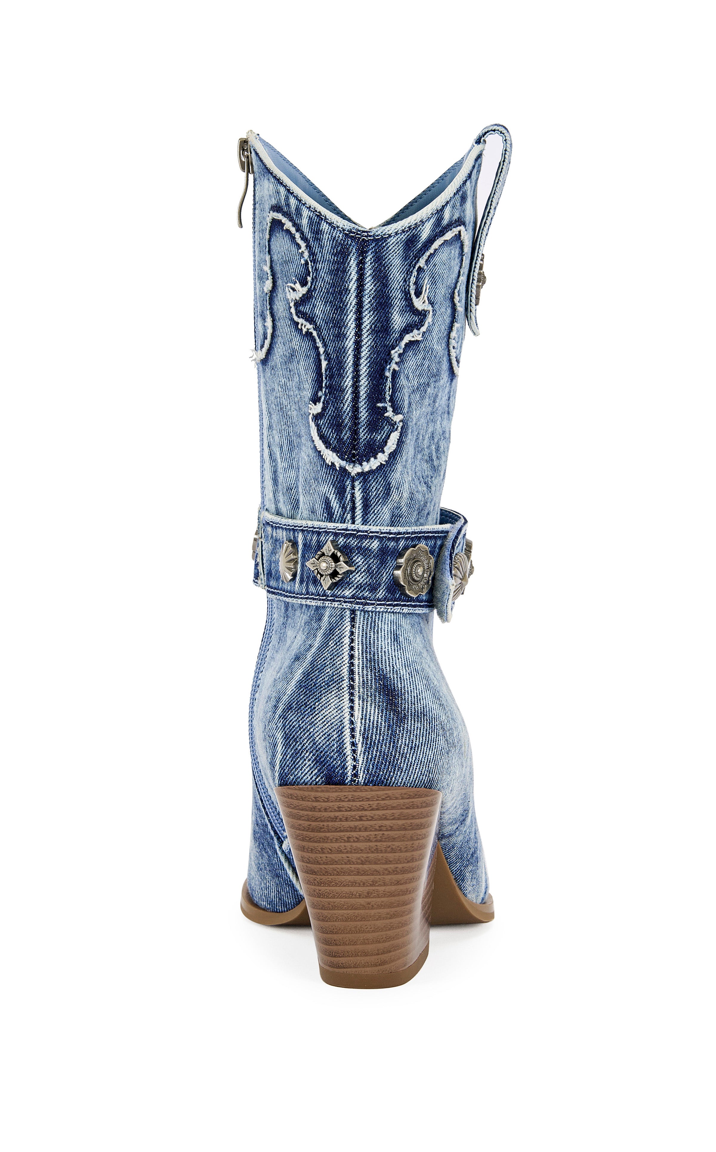 NEITH-DENIM BLOCK BOOTIE | AZALEA WANG