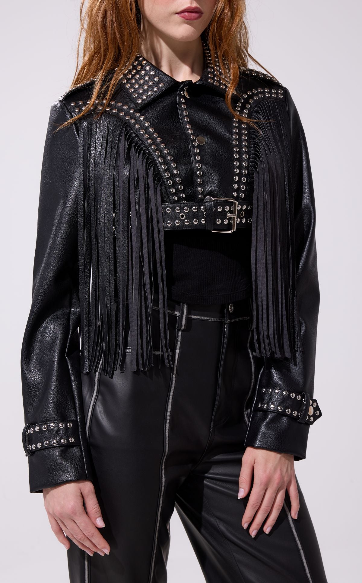 OAKLY-BLACK MOTO OUTERWEAR | AZALEA WANG