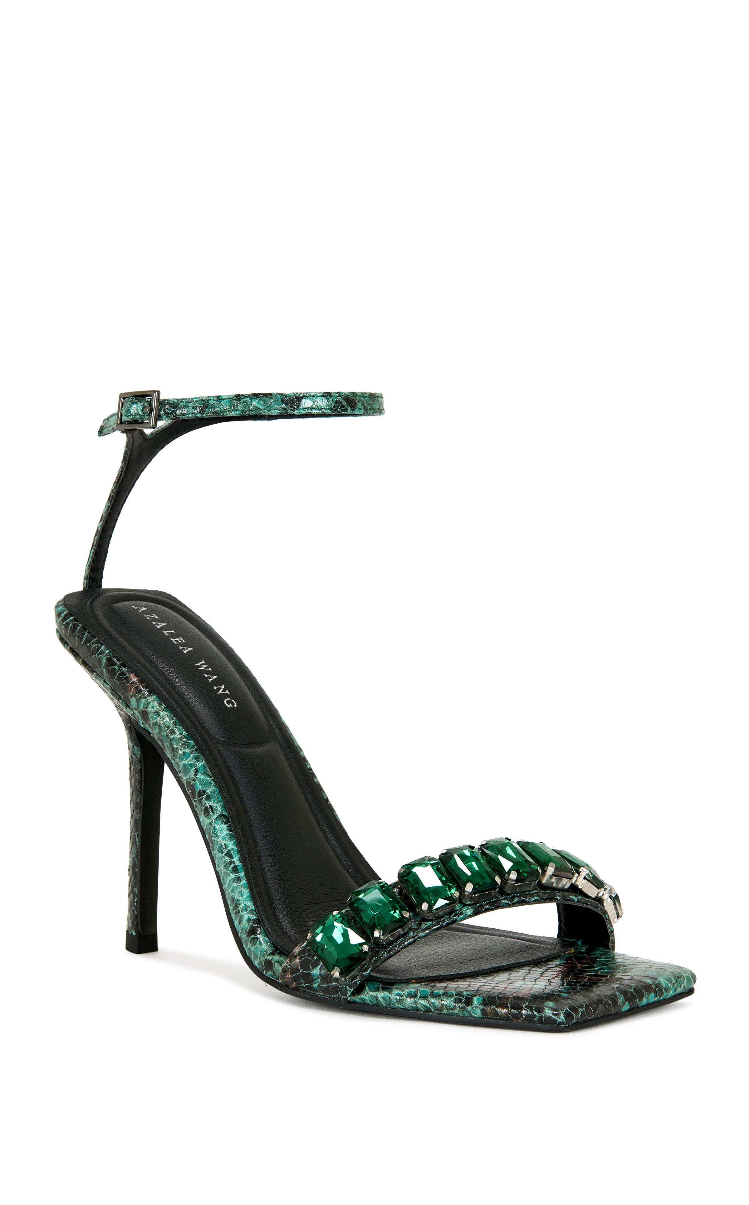 PERIIS-GREENSNAKE STILETTO SANDAL | AZALEA WANG