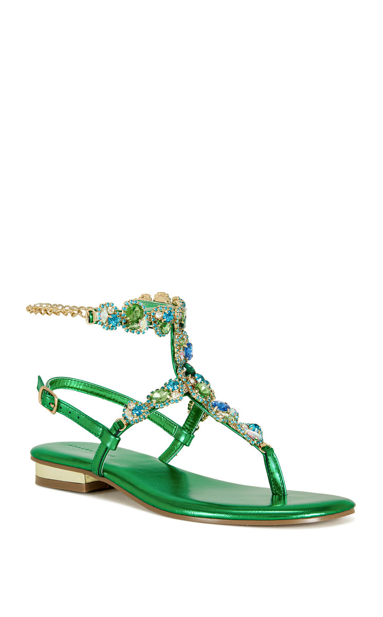 【PORTERNA】Sage strap sandals Journey Slim T-Strap Sandals | Recycled Sandals Made in USA