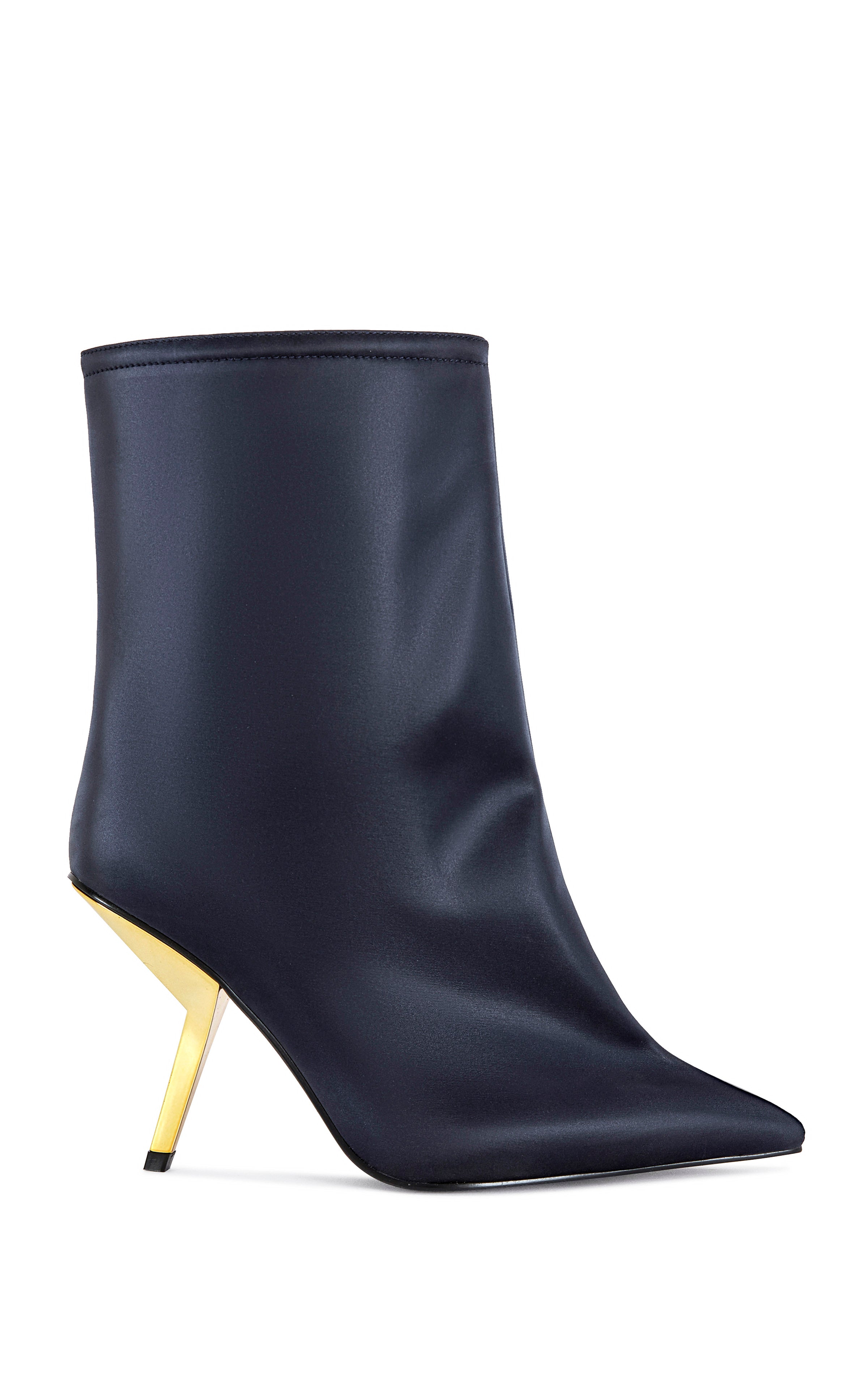 QUINNEY-NAVY STILETTO BOOTIE | AZALEA WANG