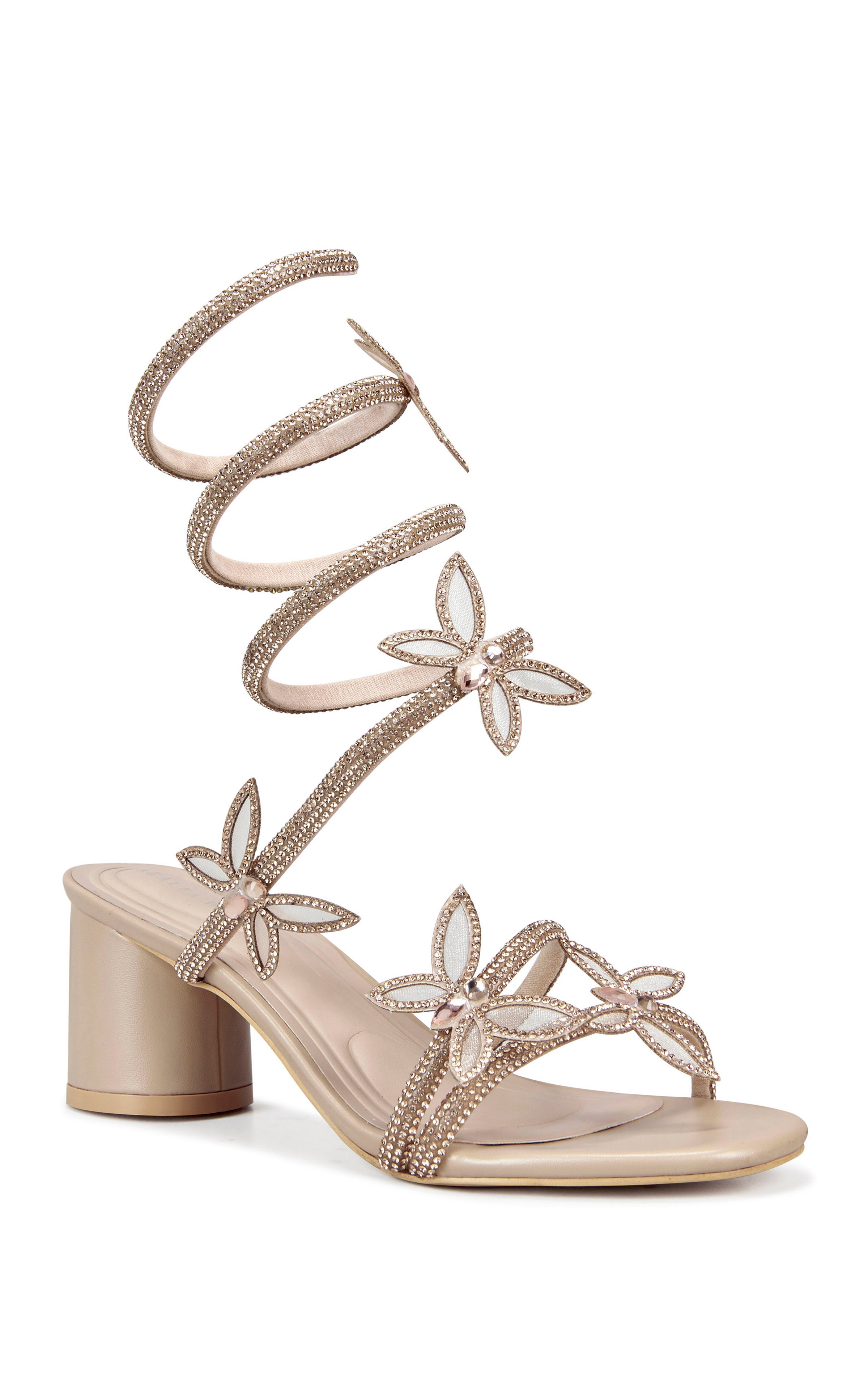 QUINTON-NUDE BLOCK SANDAL | AZALEA WANG