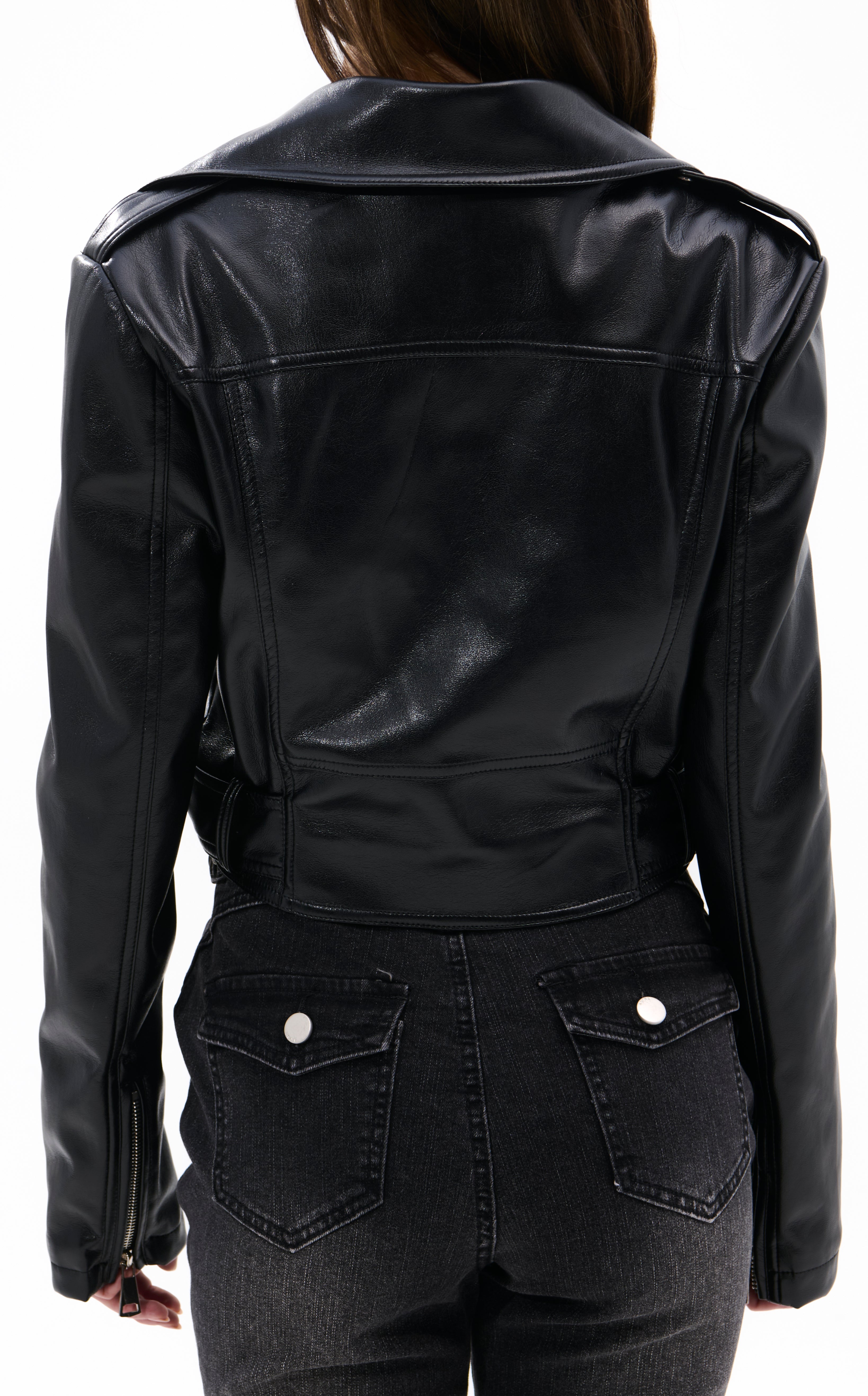 REMY-MIDNIGHT MOTO JACKET | AZALEA WANG