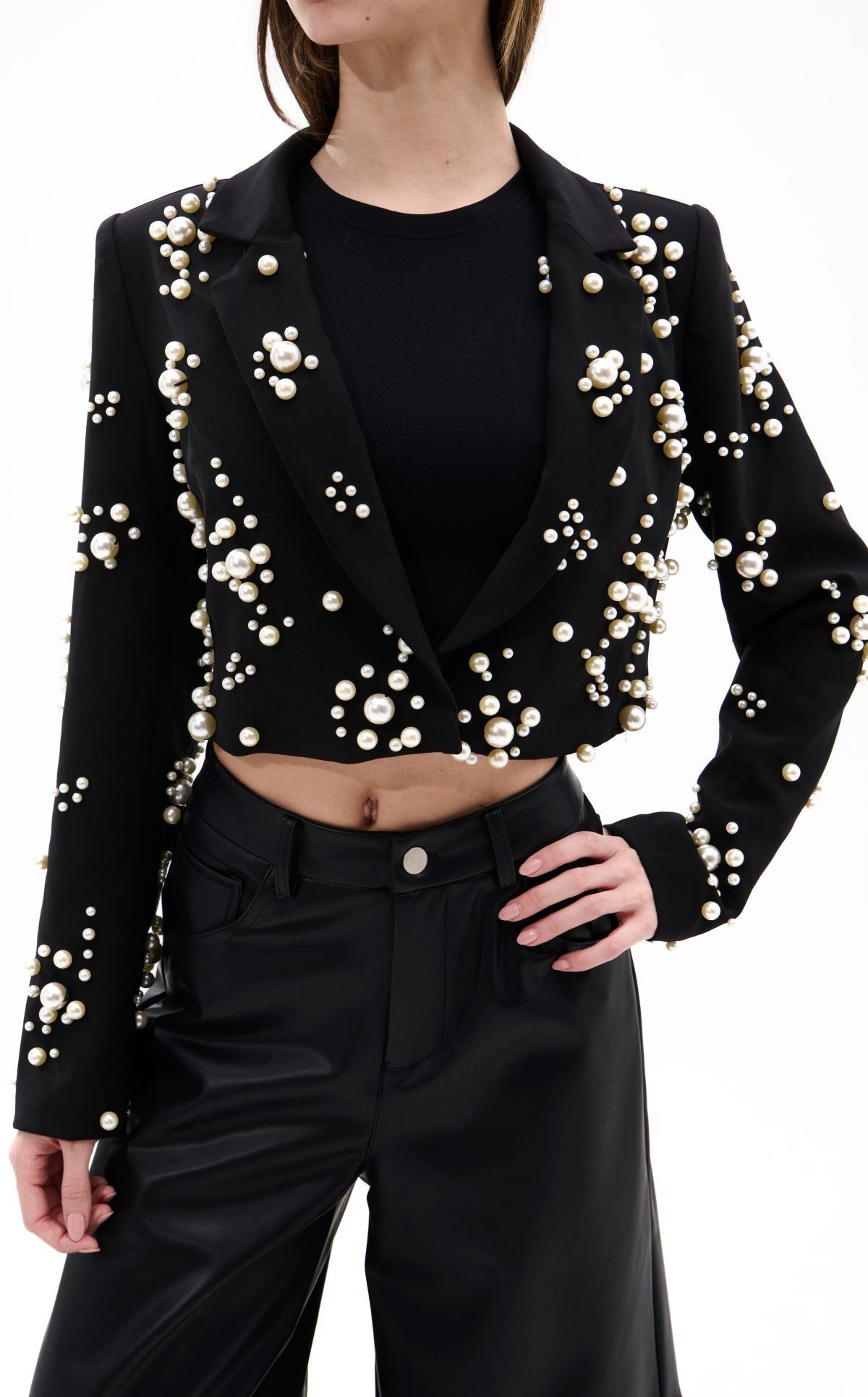 RUTHIE-BLACK BLAZER JACKET | AZALEA WANG