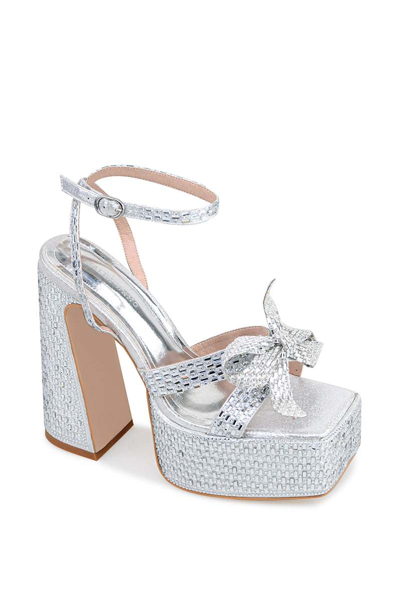 Crystal hot sale platform sandals