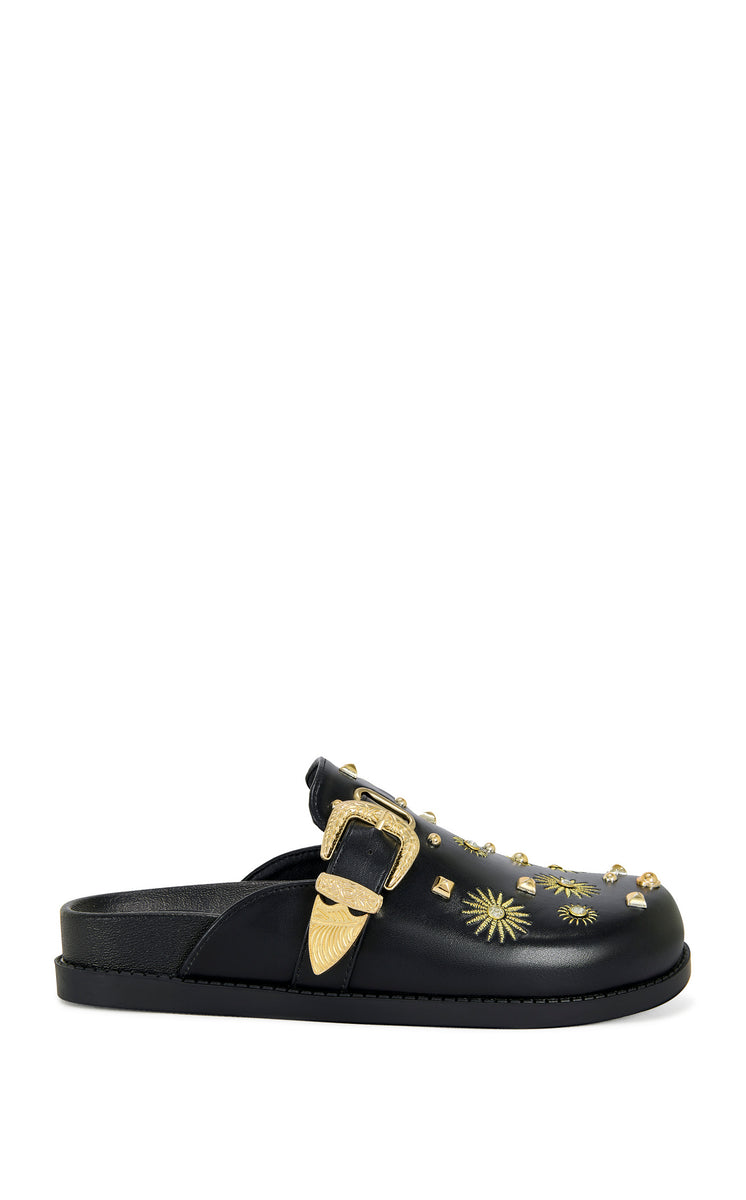 TROUVER-BLACK FLAT MULE | AZALEA WANG