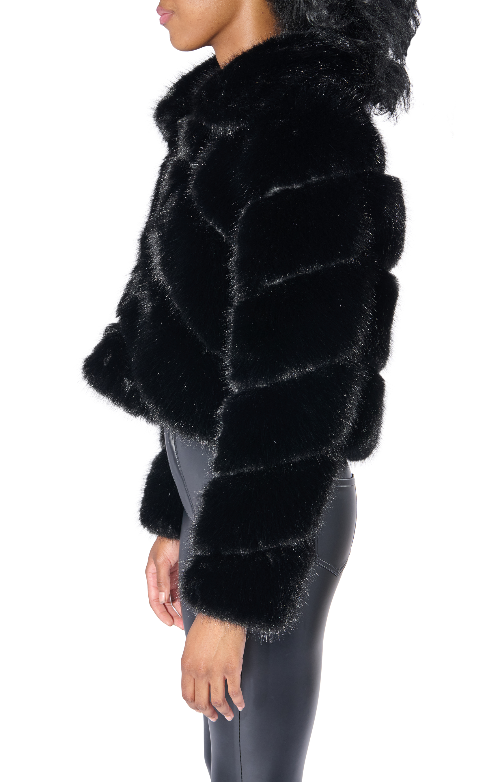 TUMI-BLK FAUX FUR JACKET | AZALEA WANG TUMI-BLK FAUX FUR JACKET | AZALEA WANG