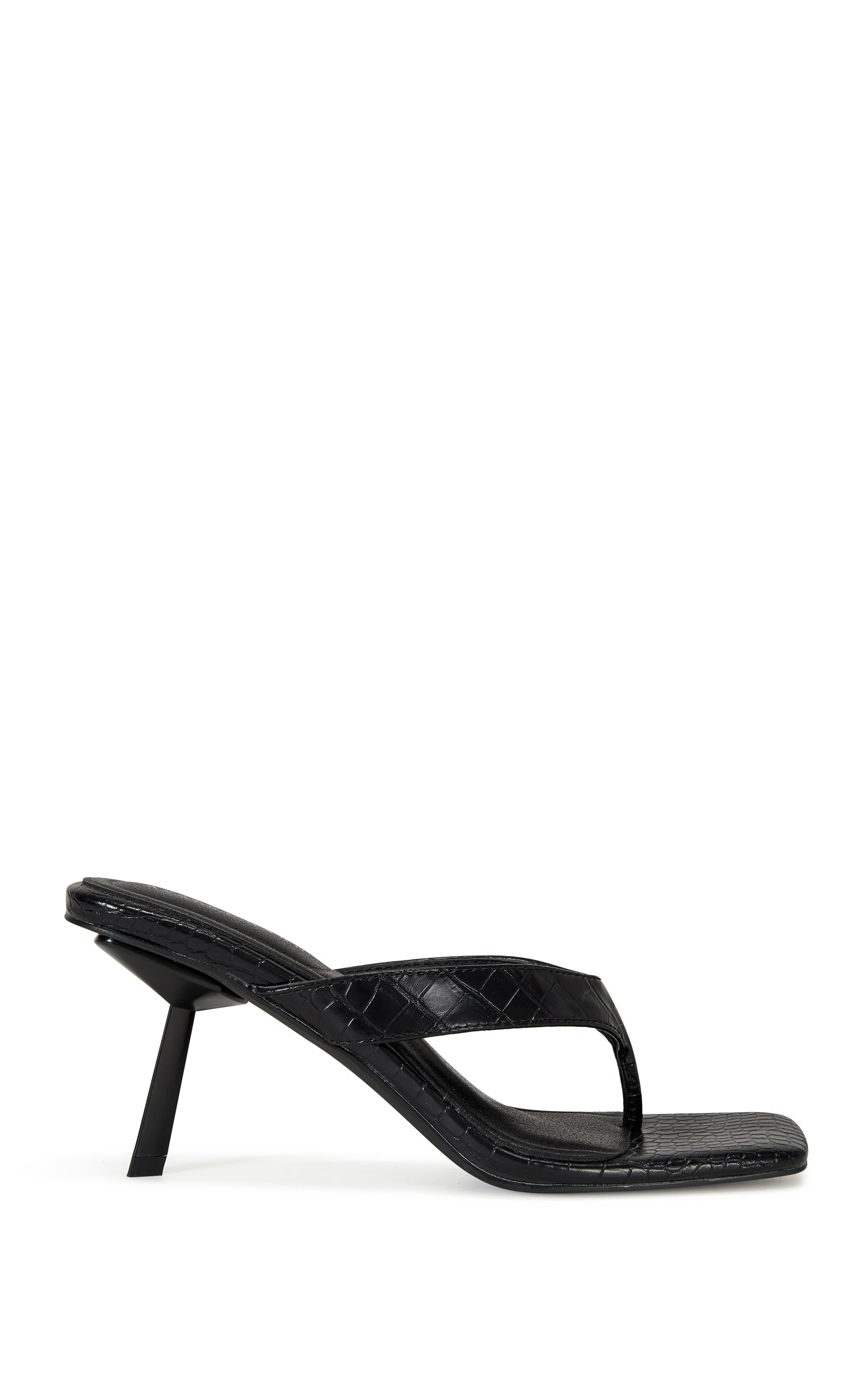 UMBERTA-BLACKCROC STILETTO SANDAL | AZALEA WANG